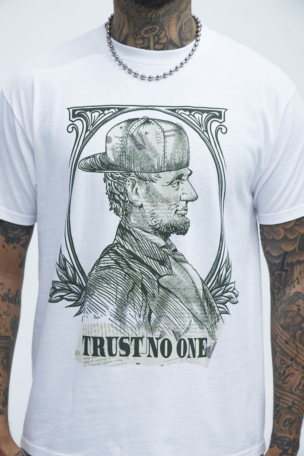 All About The Abrahams Short Sleeve Tee - White