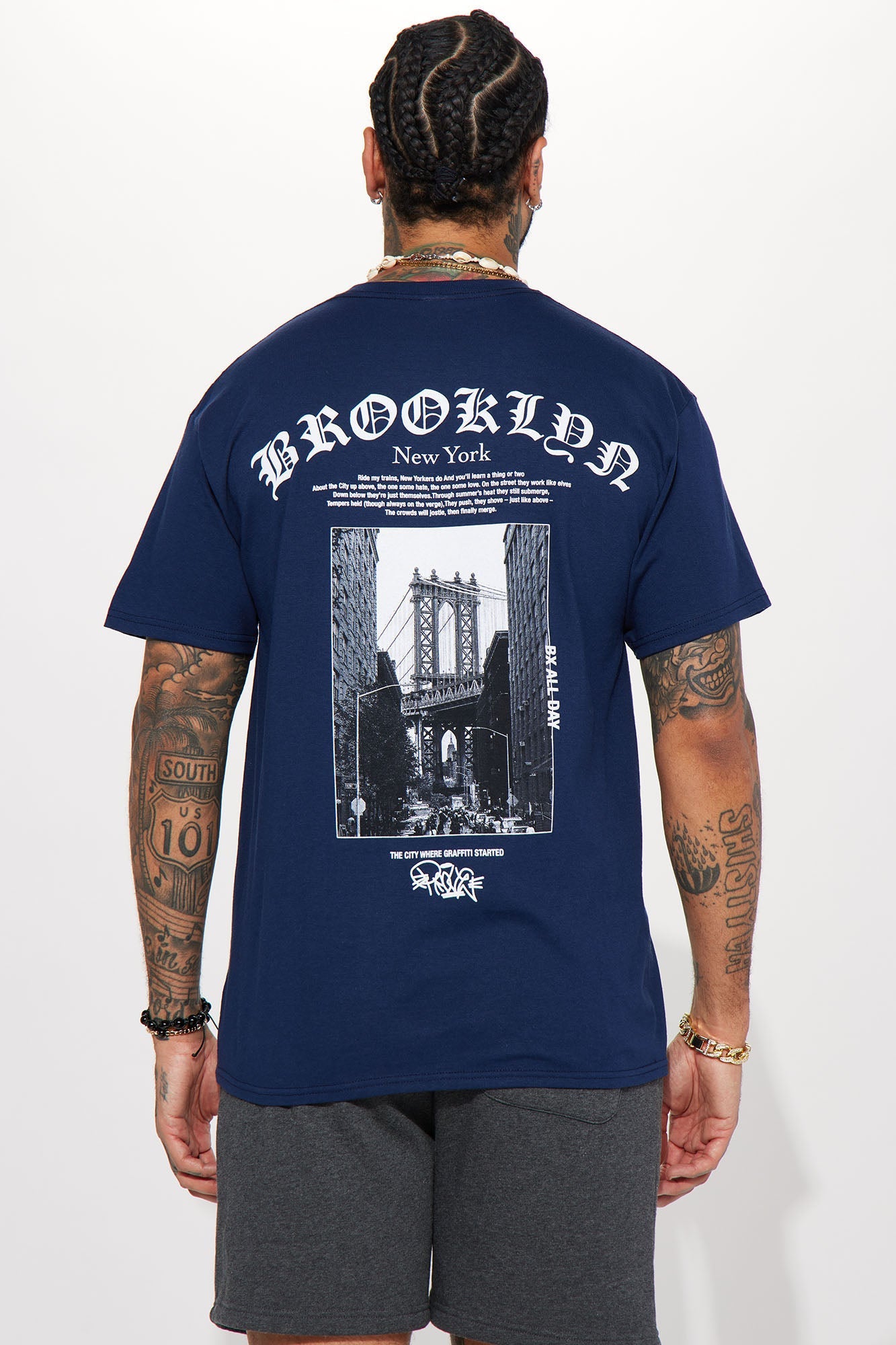 BXNY Short Sleeve Tee - Navy