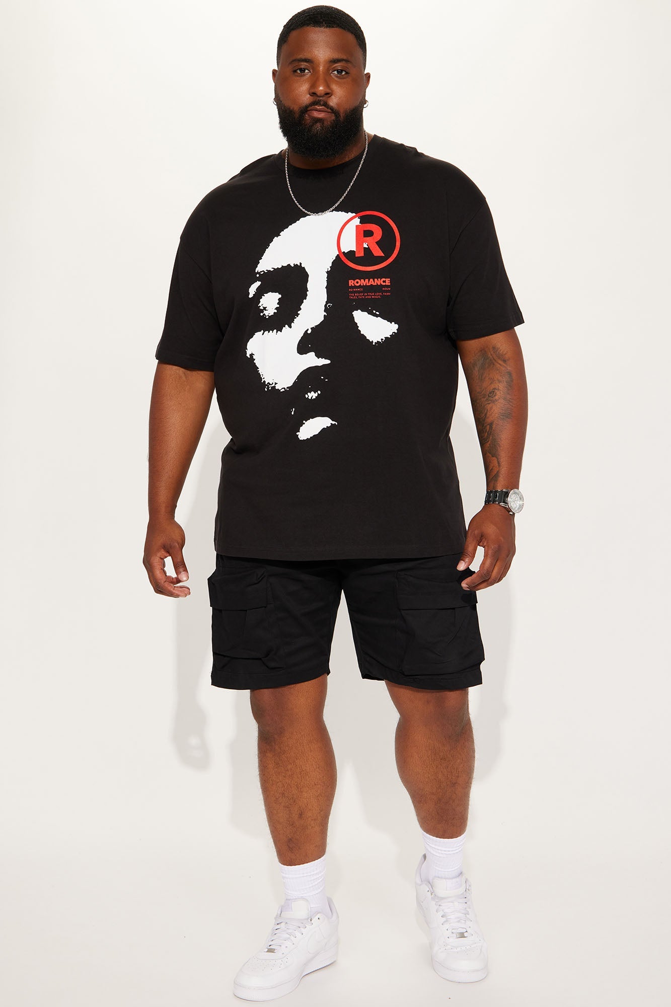 Romance Short Sleeve Tee - Black