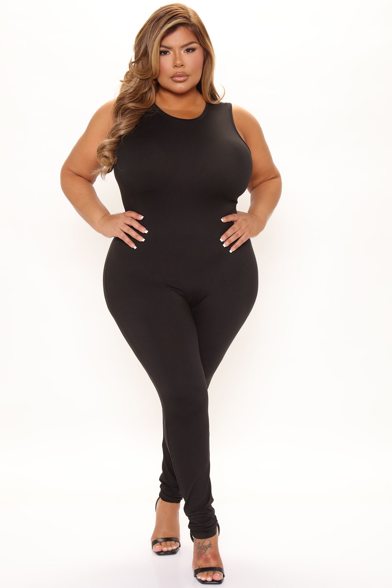 Jessie Skinny Leg Jumpsuit - Black
