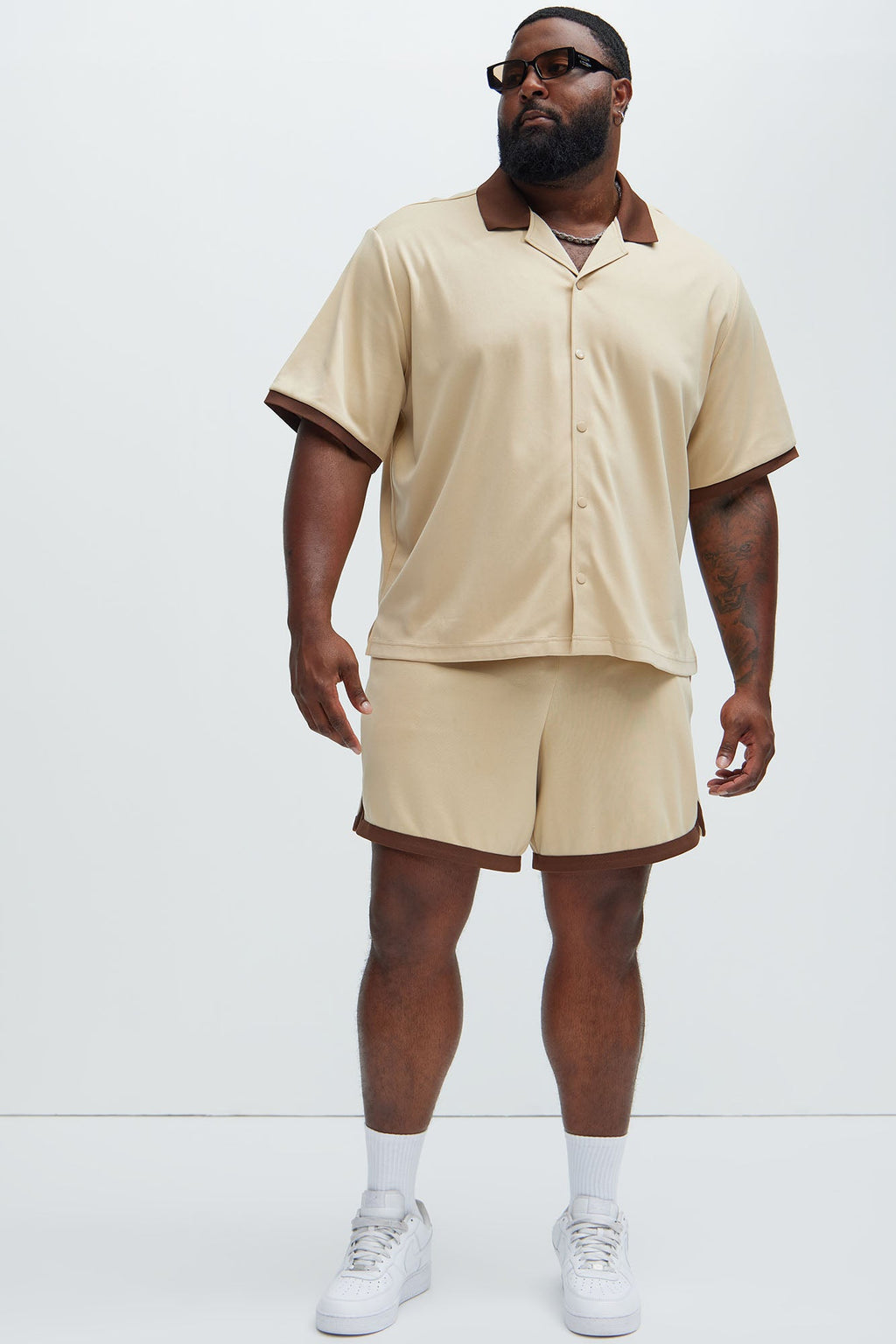 Kingpin Warmup Shorts - Tan