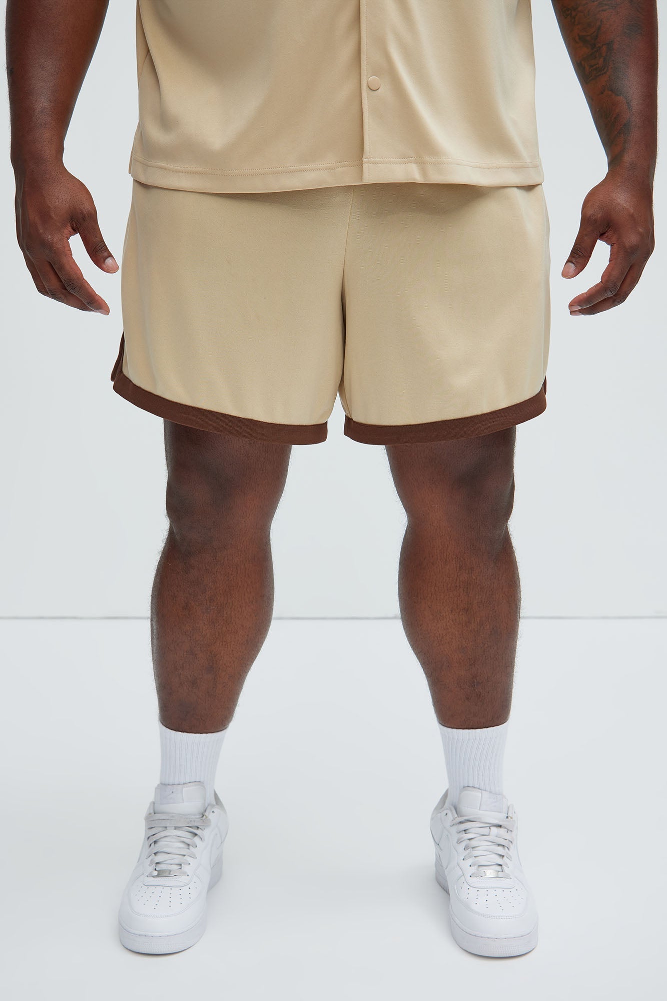 Kingpin Warmup Shorts - Tan