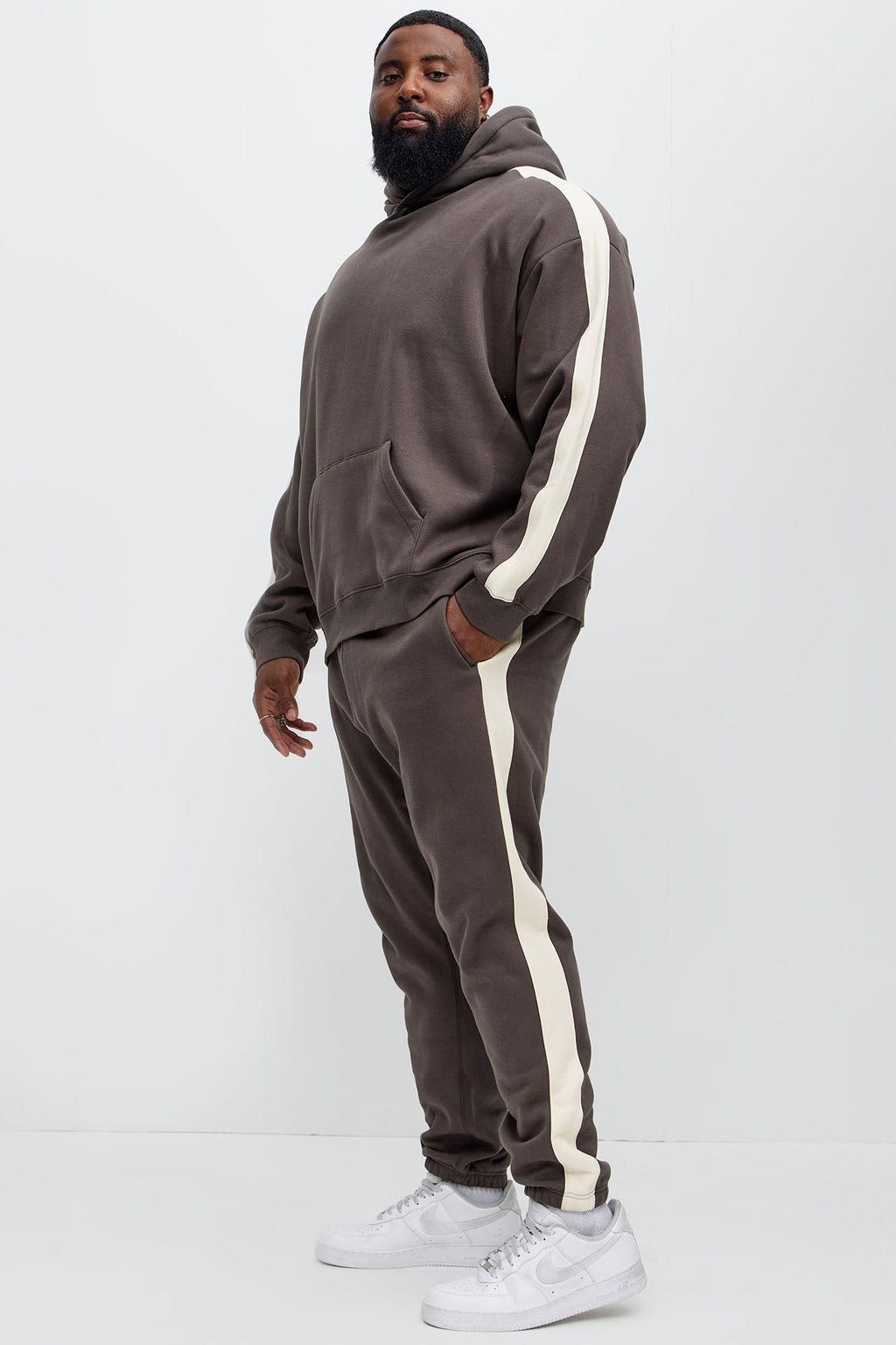 Tyson Heavyweight Striped Jogger - Olive