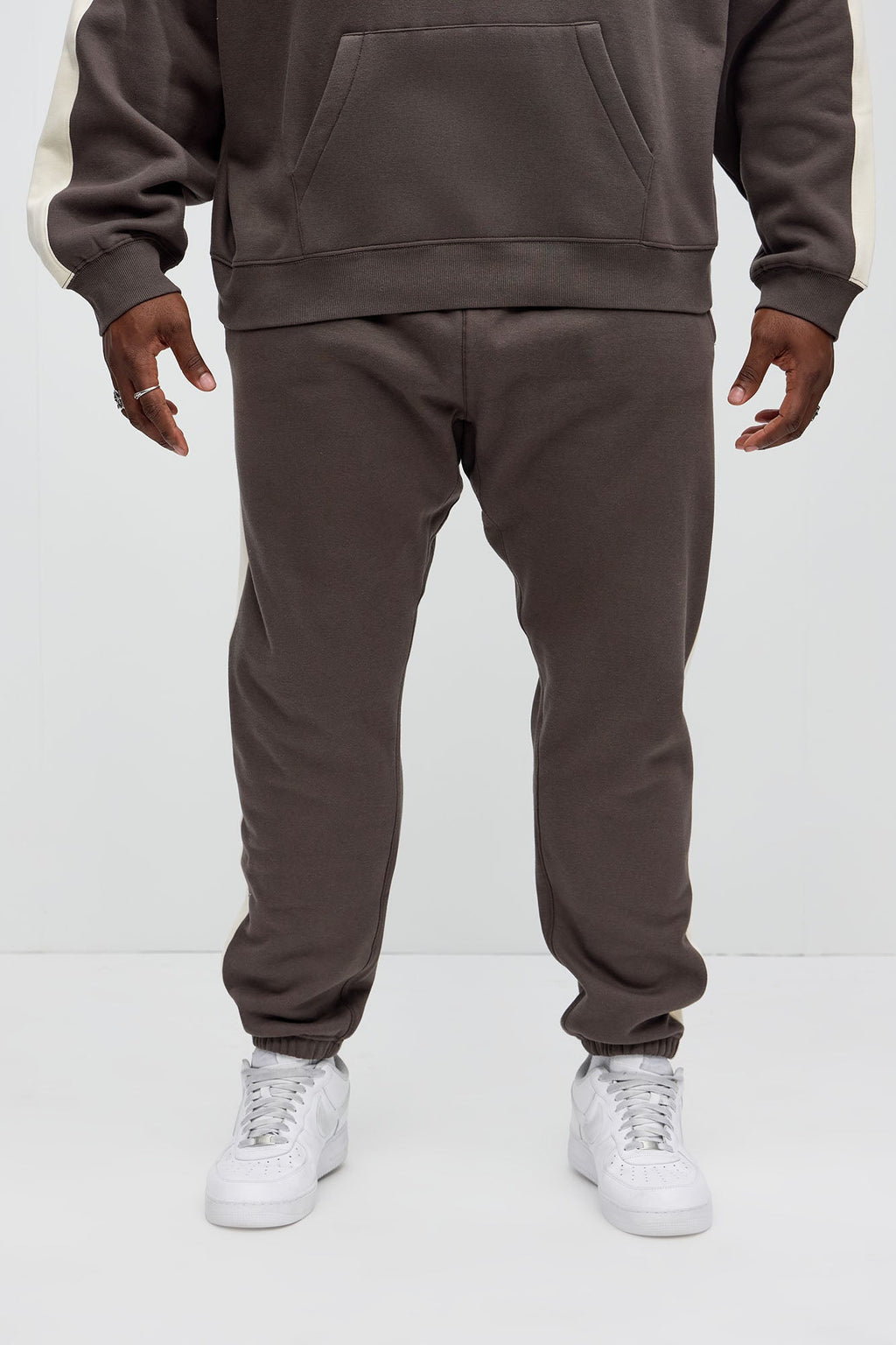 Tyson Heavyweight Striped Jogger - Olive
