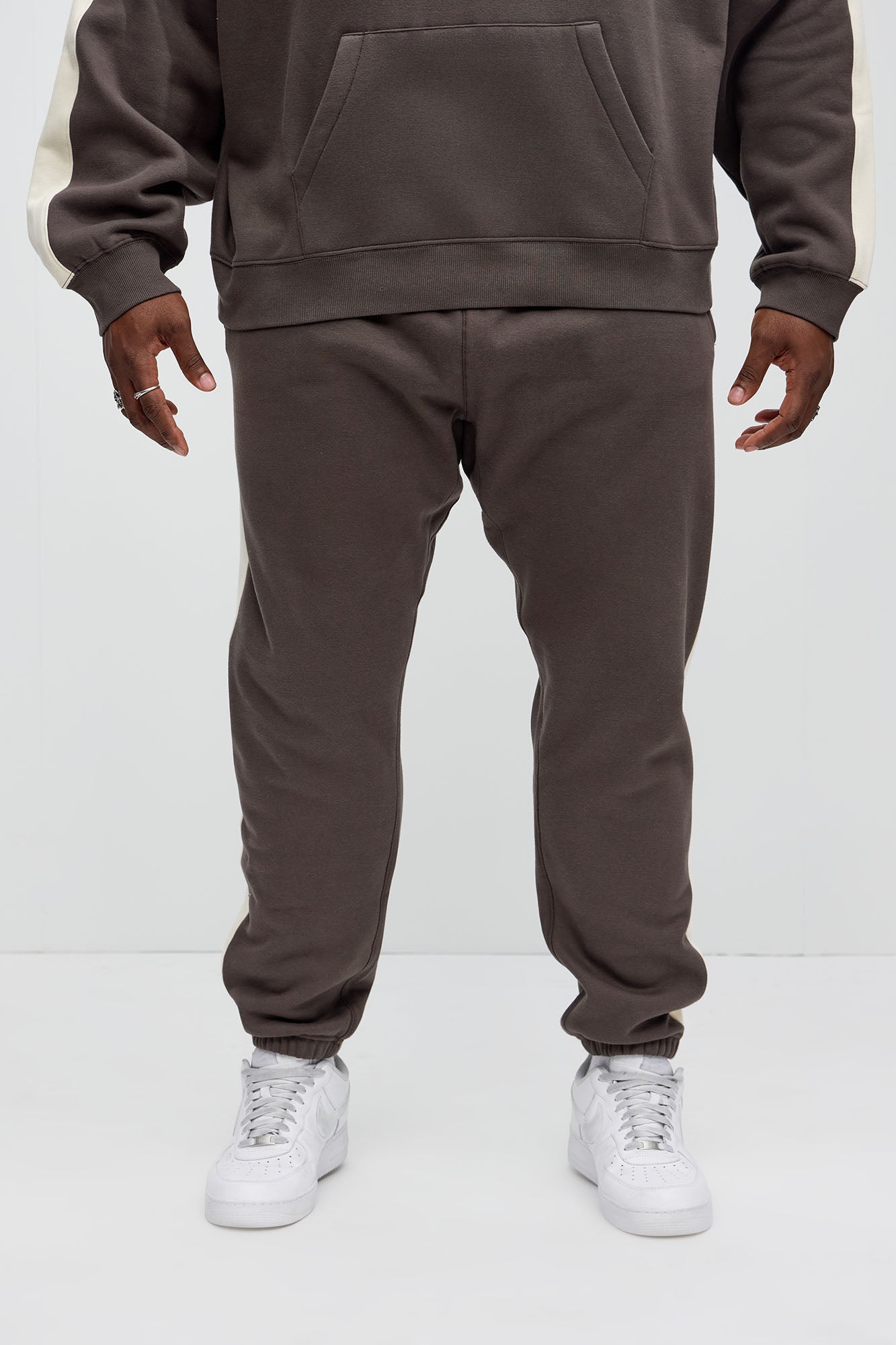 Tyson Heavyweight Striped Jogger - Olive