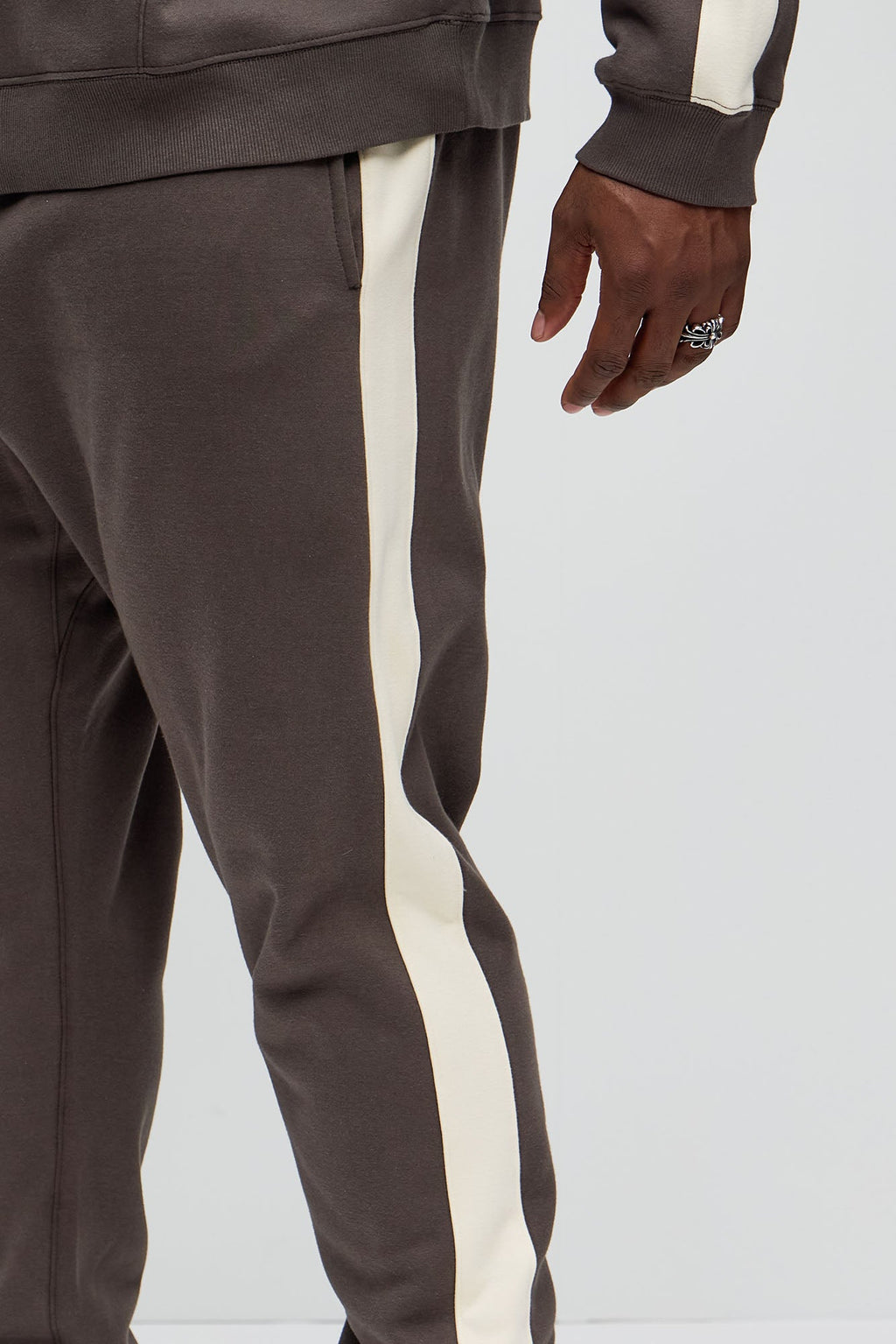 Tyson Heavyweight Striped Jogger - Olive