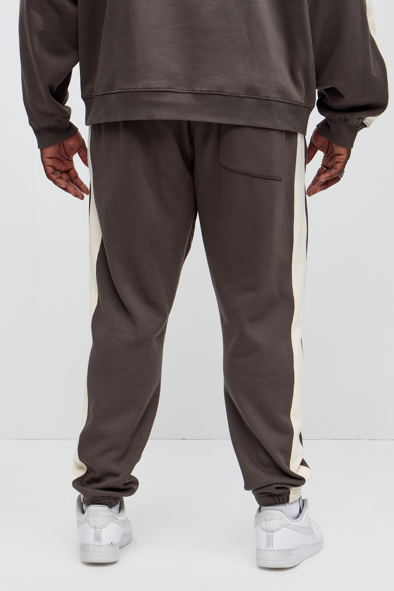 Tyson Heavyweight Striped Jogger - Olive