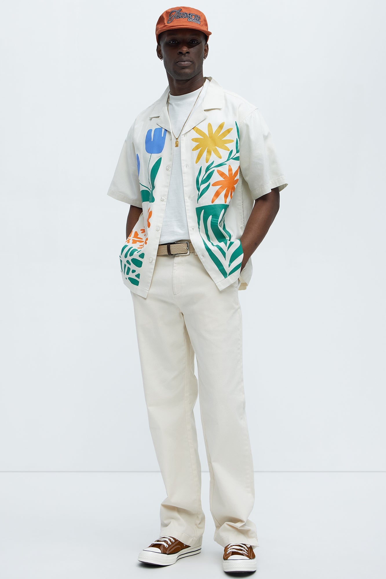 Mac Chino Straight Pants - Cream