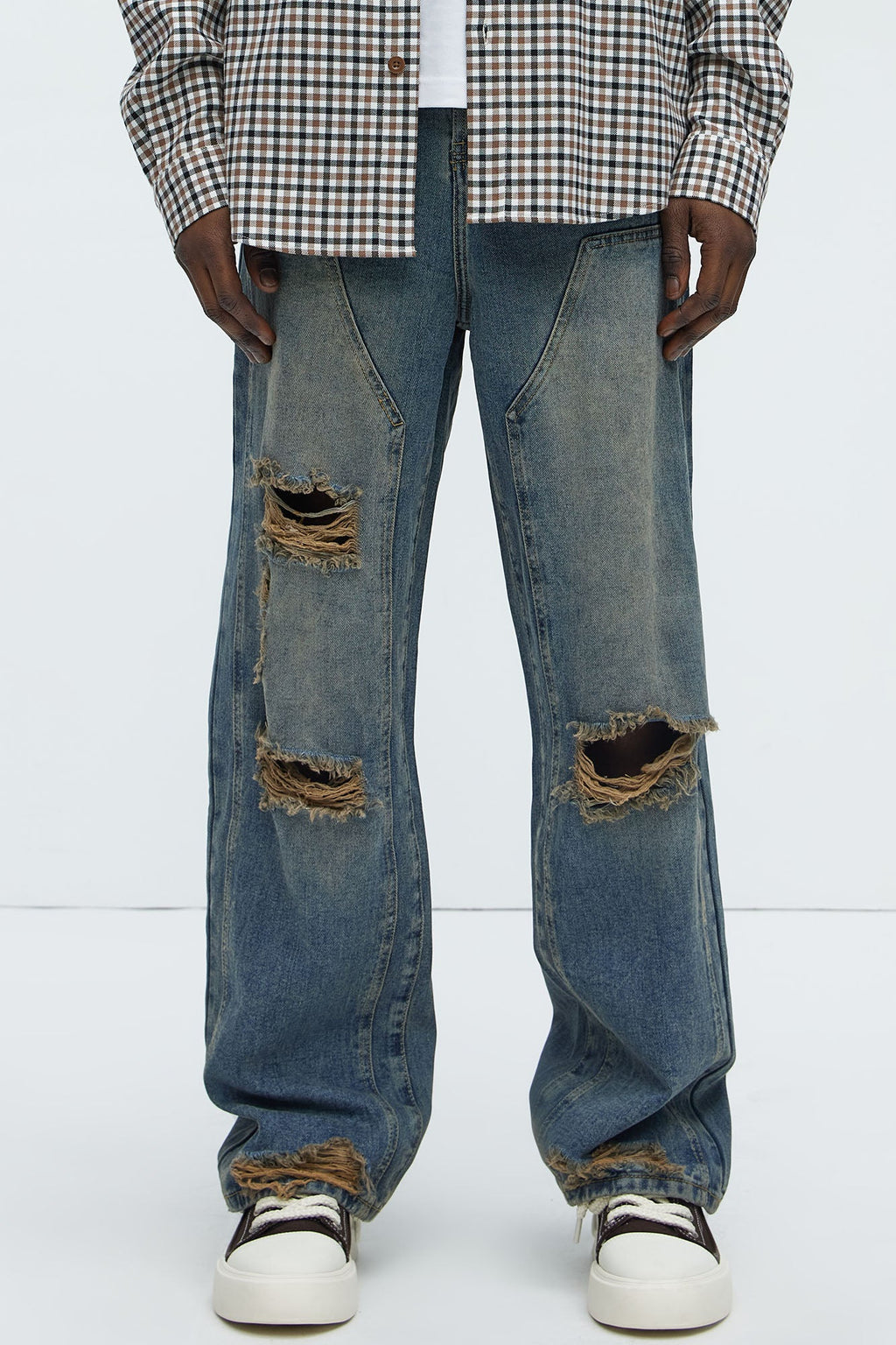 Vincent Vintage Carpenter Jeans - Vintage Blue Wash