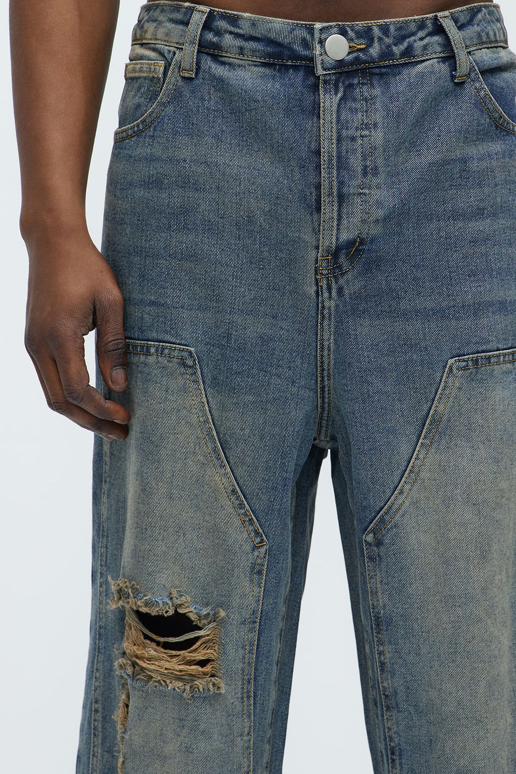 Vincent Vintage Carpenter Jeans - Vintage Blue Wash