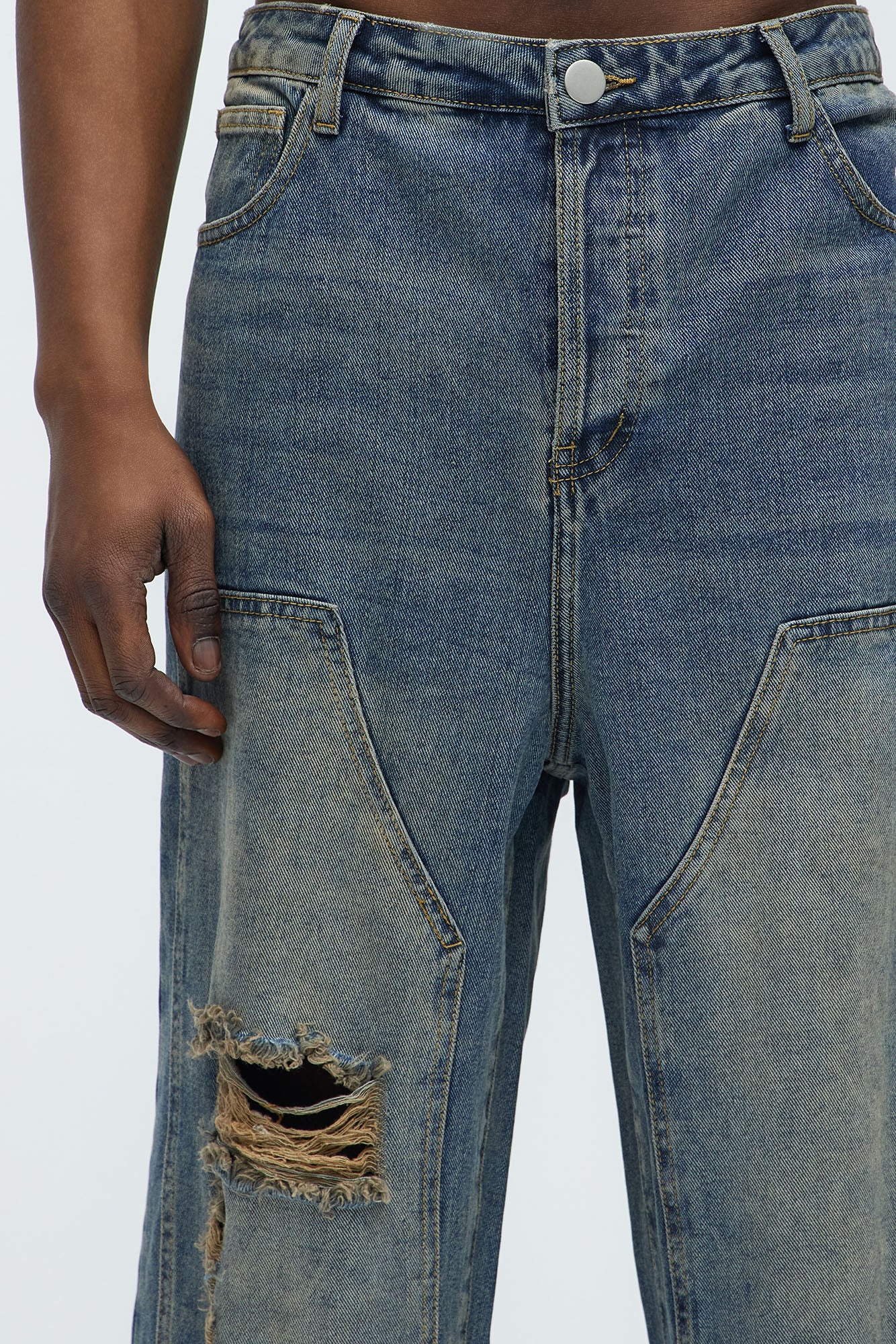 Vincent Vintage Carpenter Jeans - Vintage Blue Wash