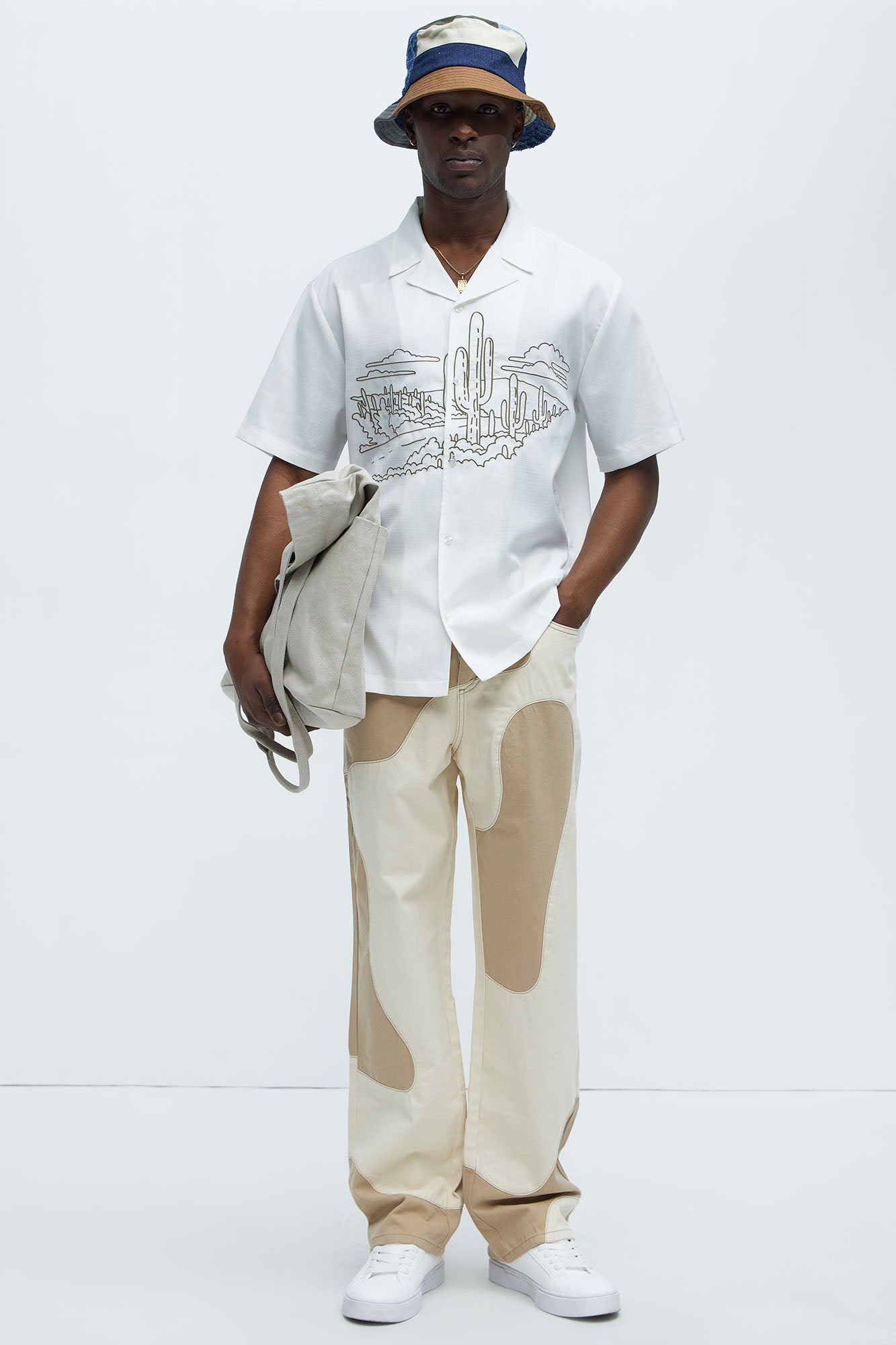 Lava Straight Pants - Cream/combo