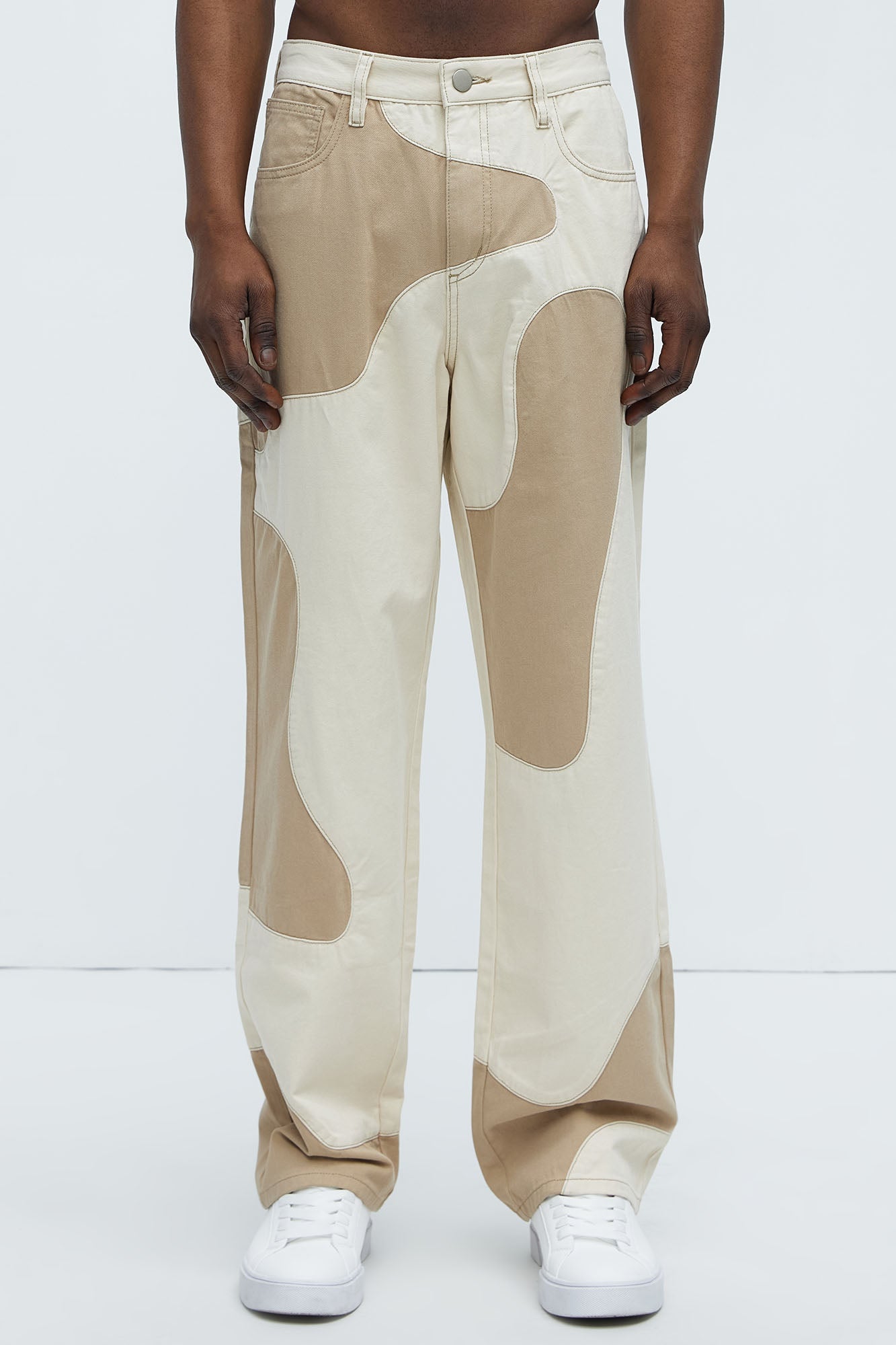 Lava Straight Pants - Cream/combo