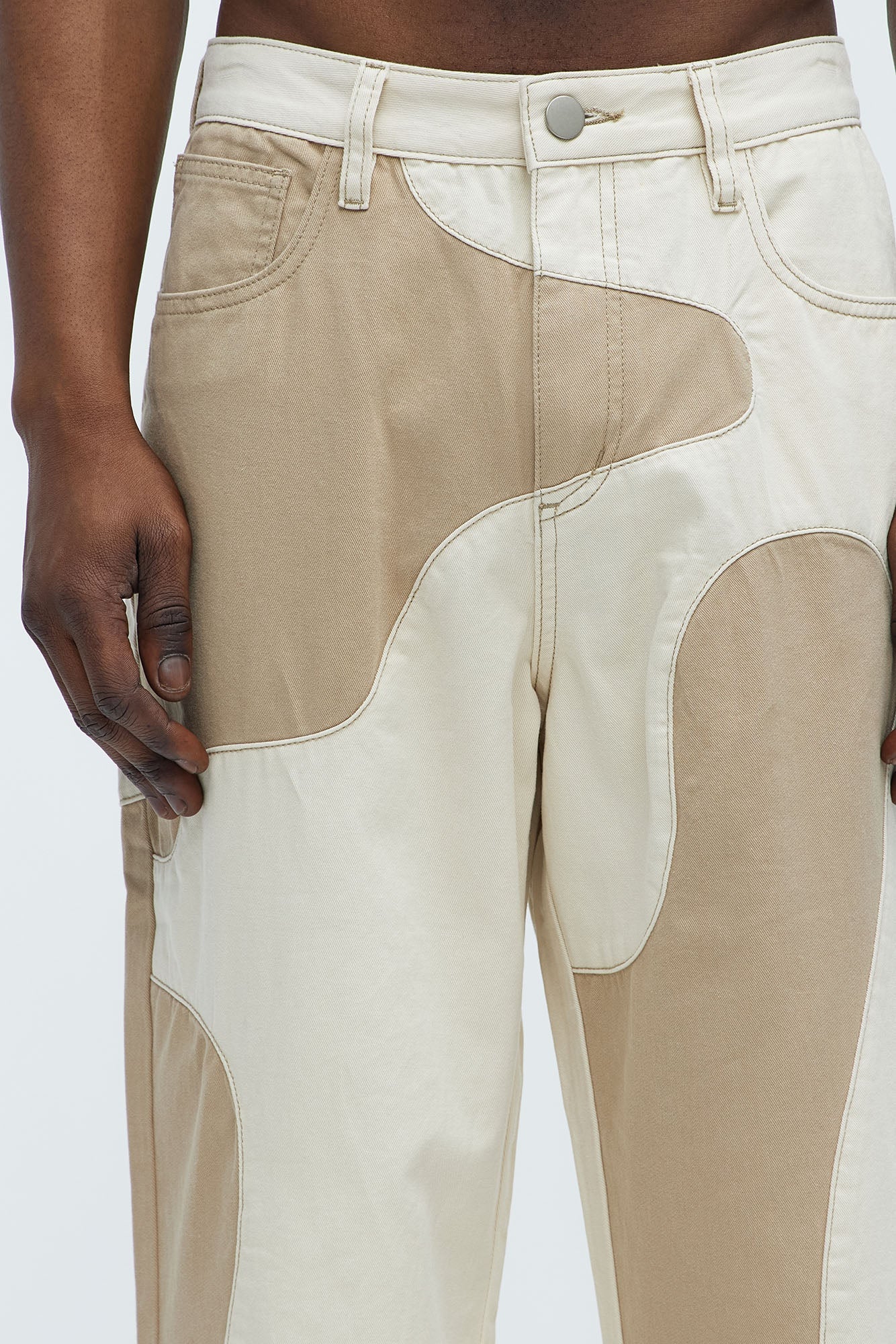 Lava Straight Pants - Cream/combo