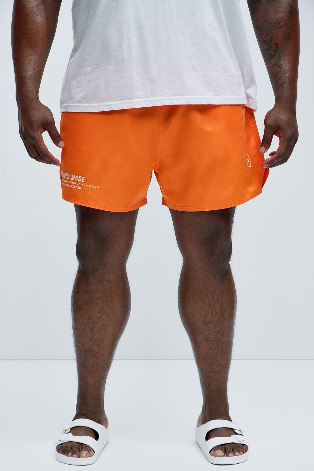 Blessed Swim Mid Trunk - Orange