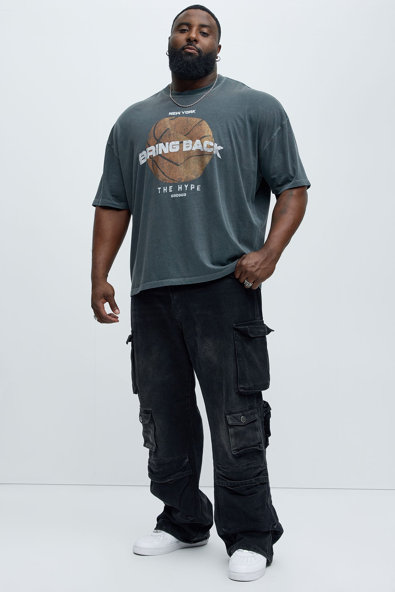 Bring Back Oversized Short Sleeve Tee - Grey