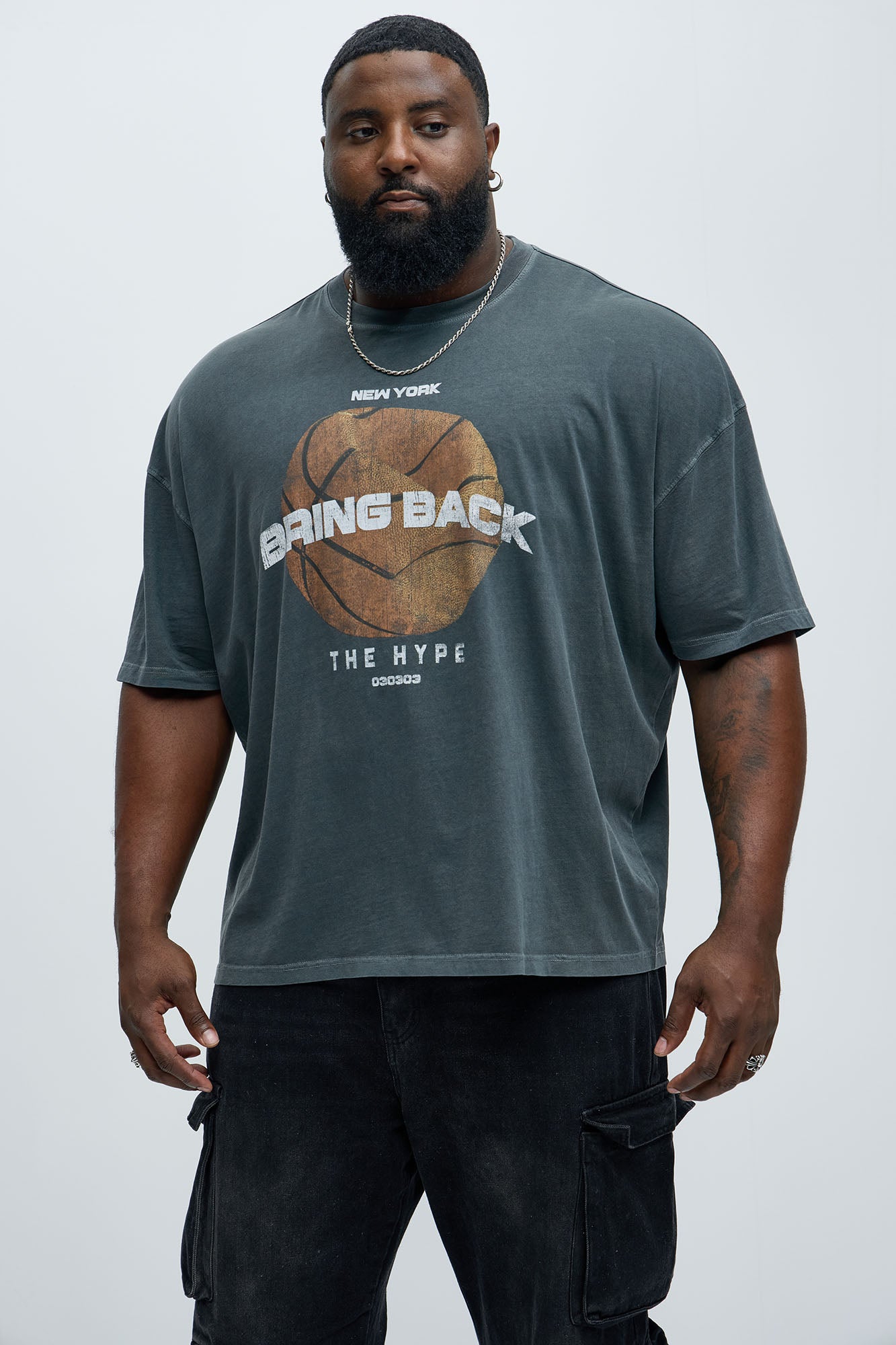 Bring Back Oversized Short Sleeve Tee - Grey