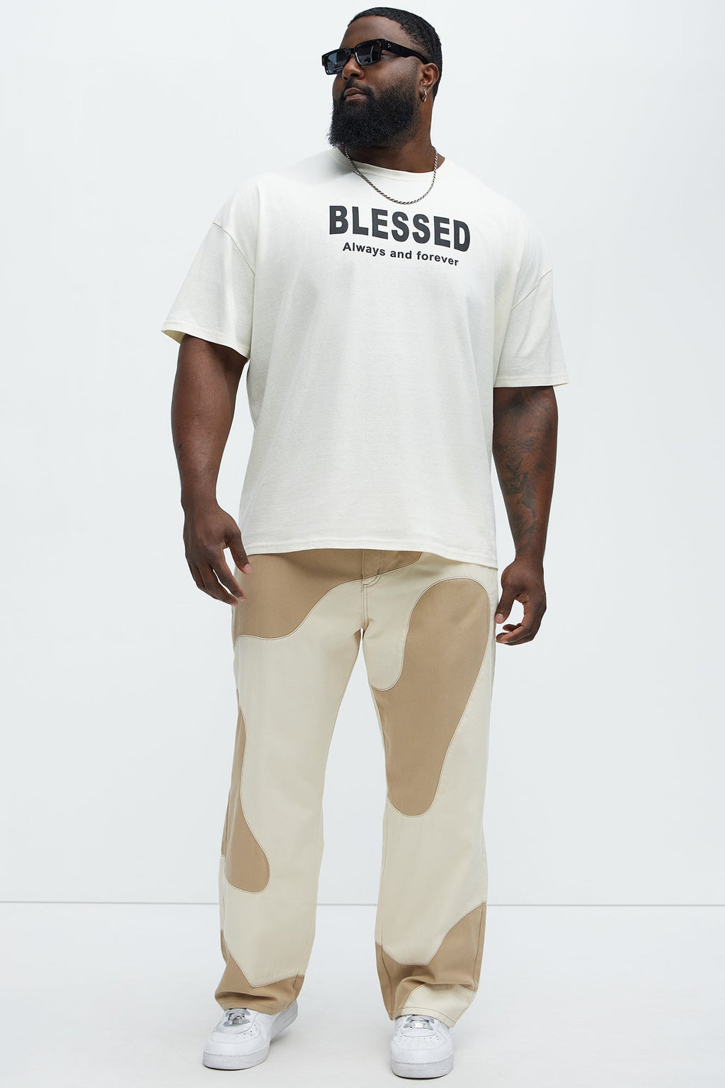 Lava Straight Pants - Cream/combo