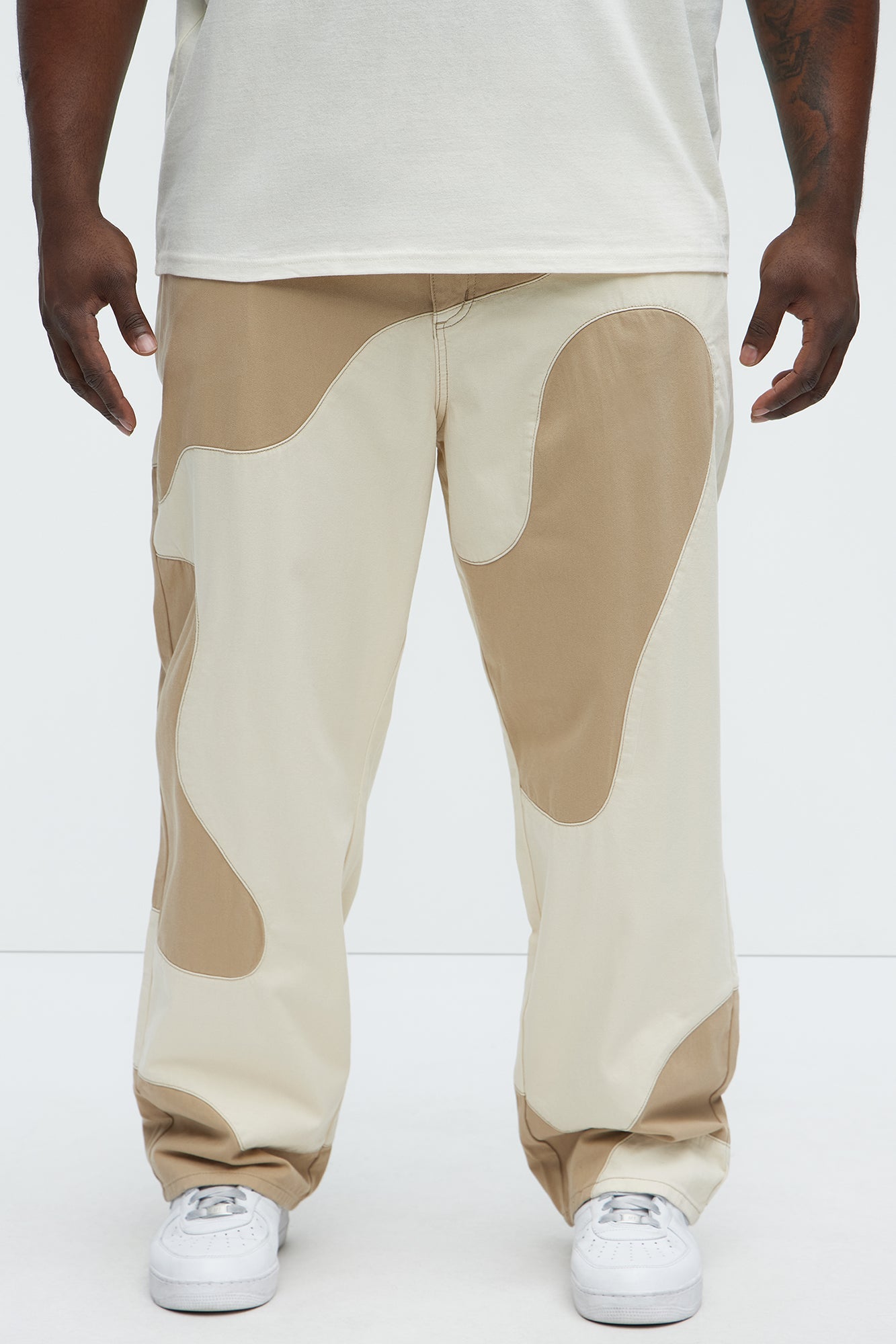 Lava Straight Pants - Cream/combo