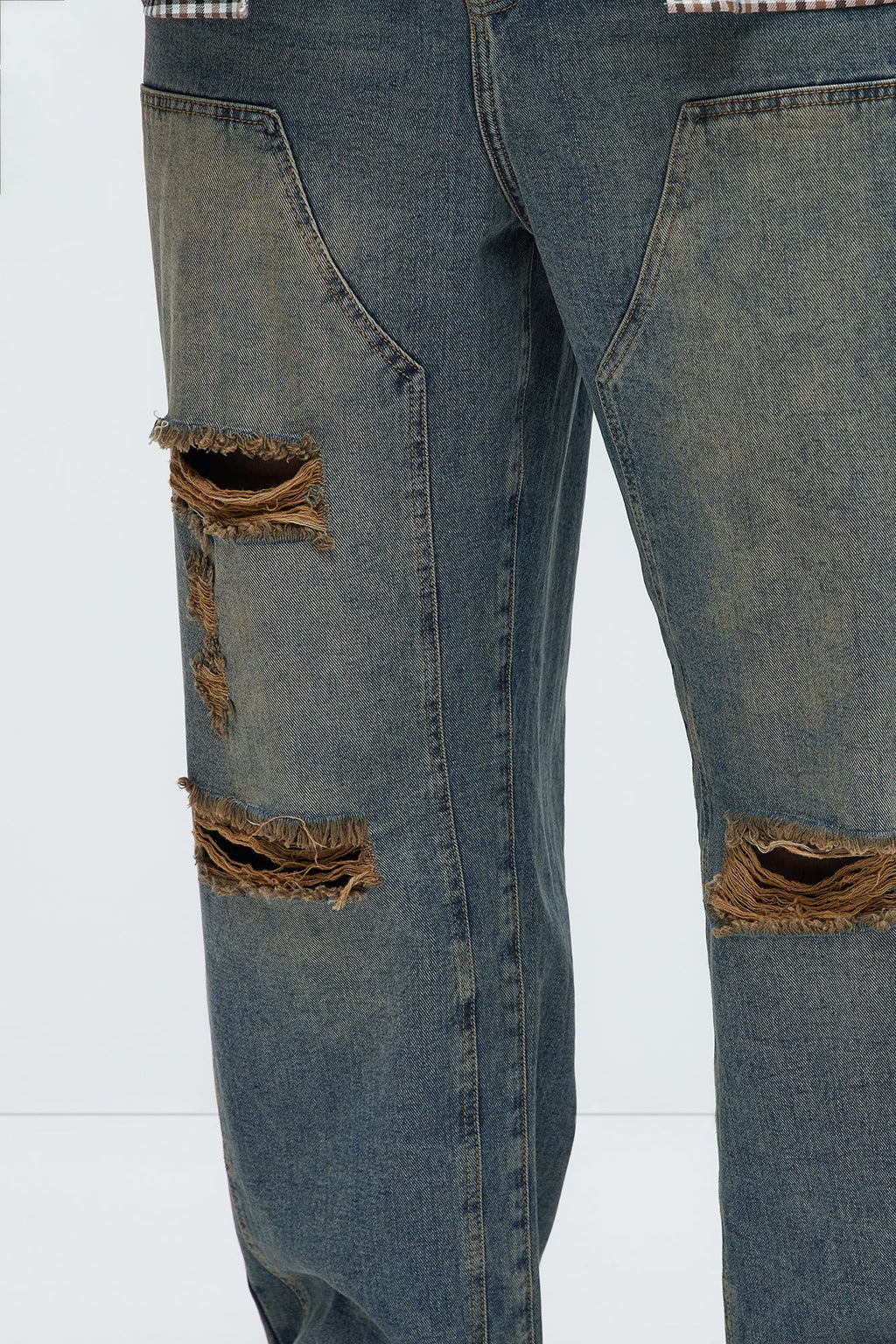 Vincent Vintage Carpenter Jeans - Vintage Blue Wash