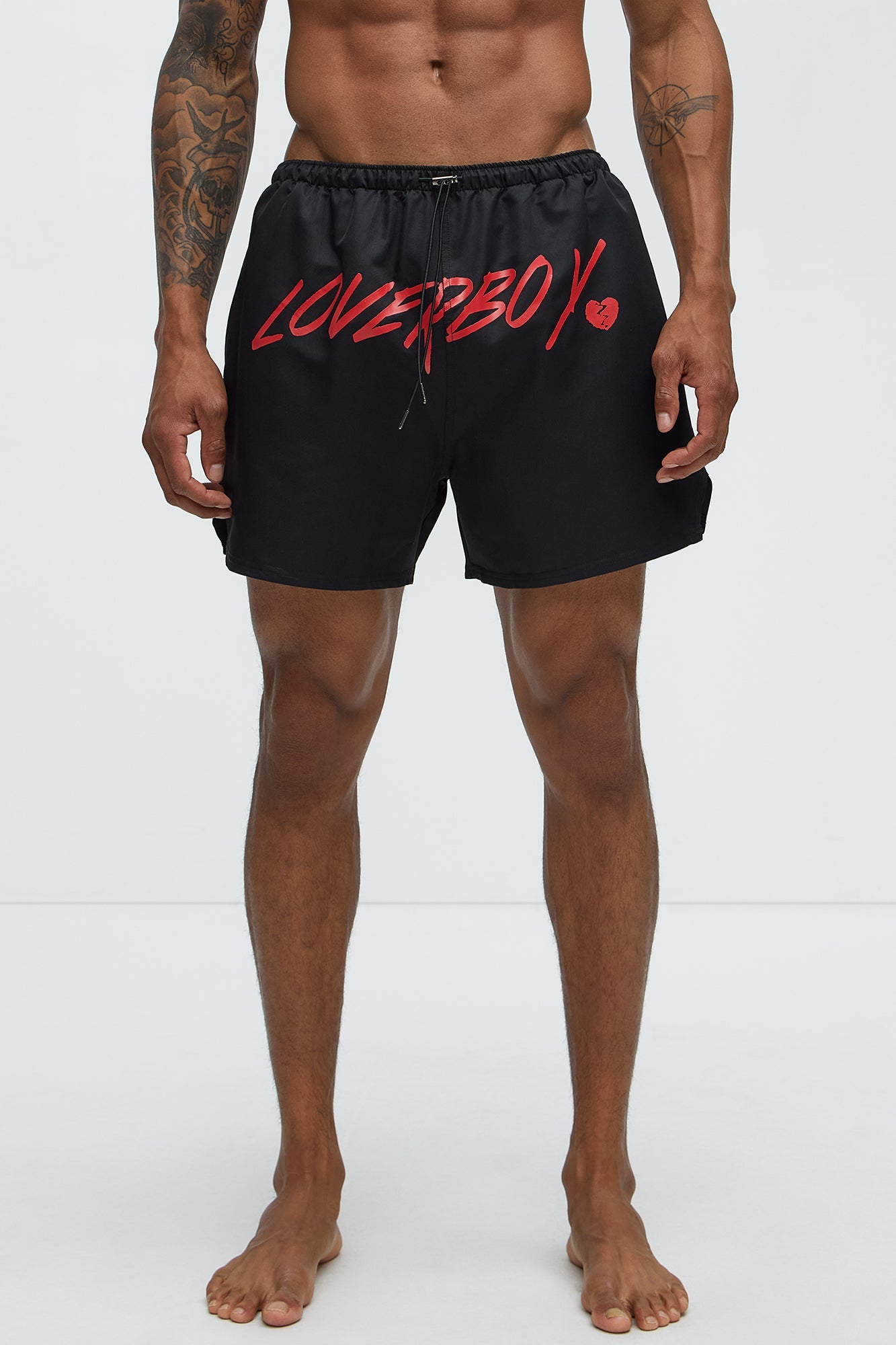 Loverboy Swim Trunk 6″ - Black