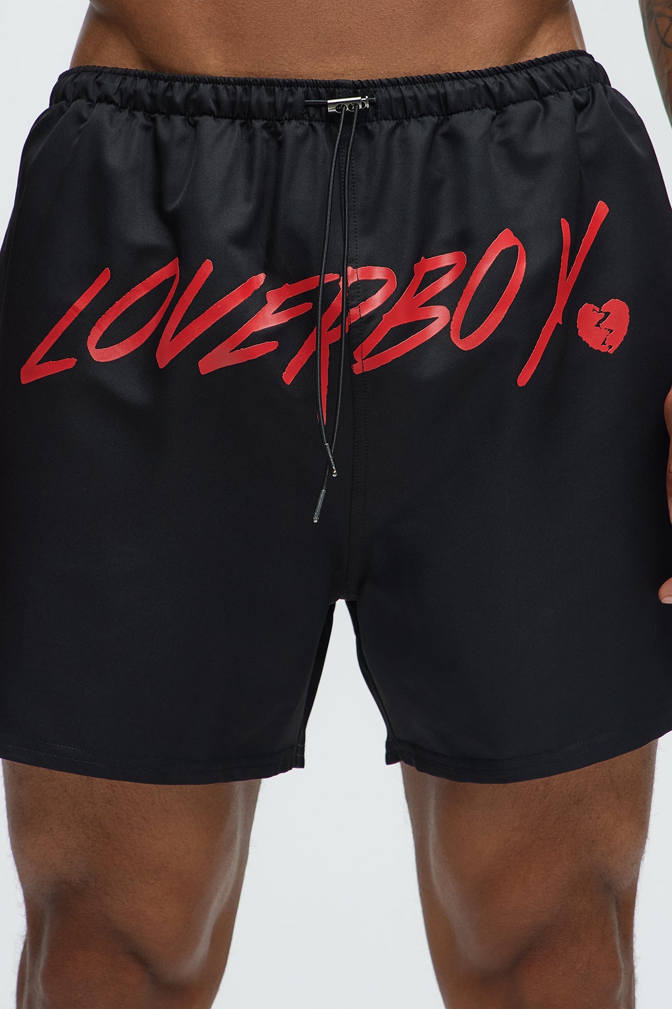 Loverboy Swim Trunk 6″ - Black