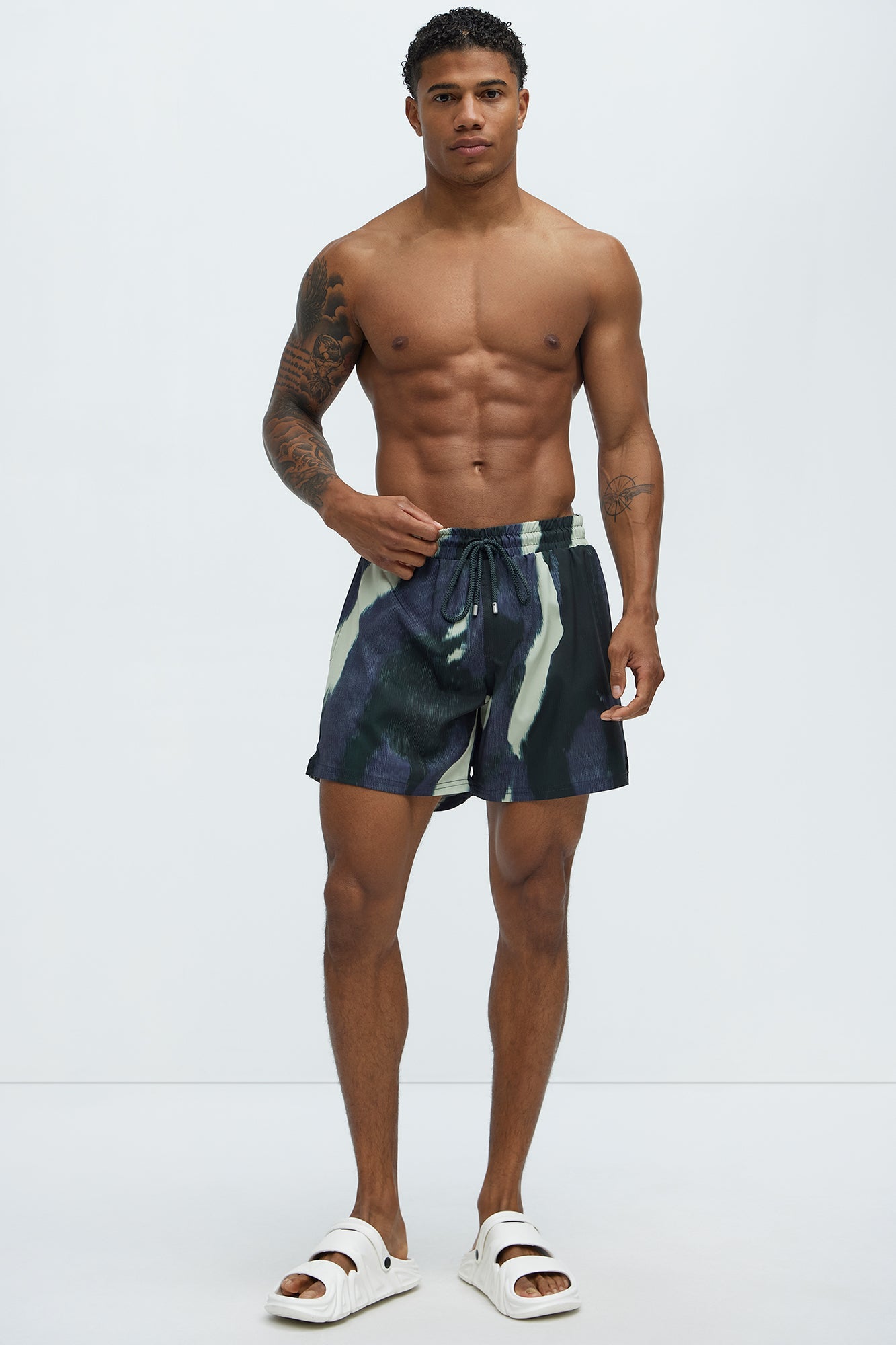 Abstract Vision Swim Mid Trunk - Multi Color