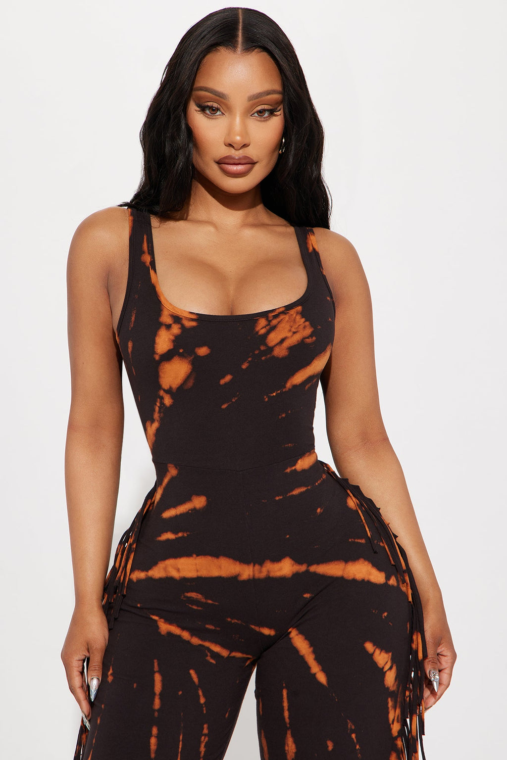 While We Wait Jumpsuit  - Black/combo