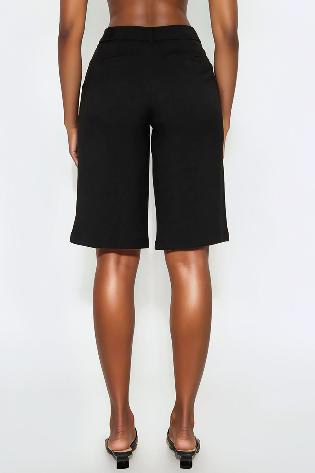 Georgina Trouser Bermuda Short - Black