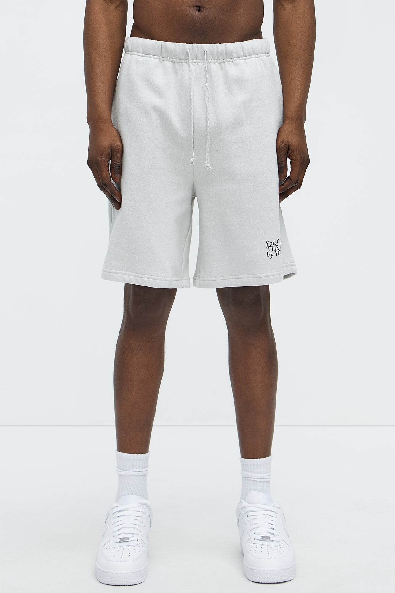 The Future Is In Your Hands Sweatshorts - Grey