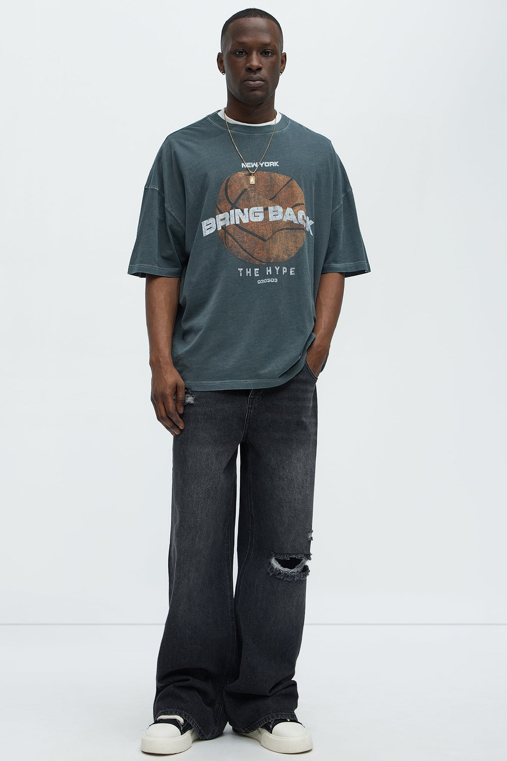 Bring Back Oversized Short Sleeve Tee - Grey