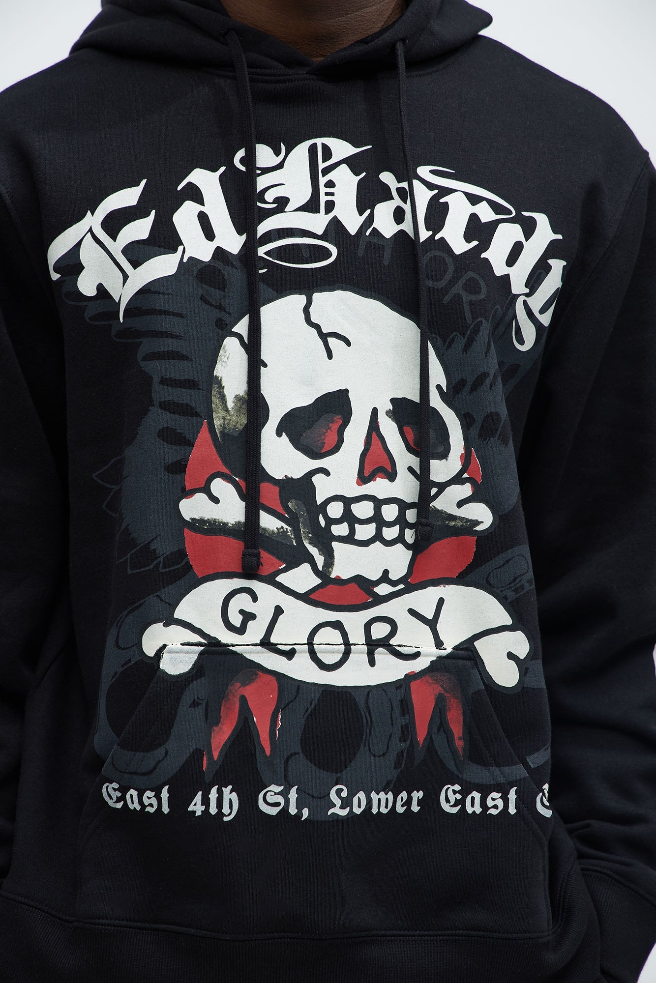 Ed Hardy Skull Glory Hoodie - Black