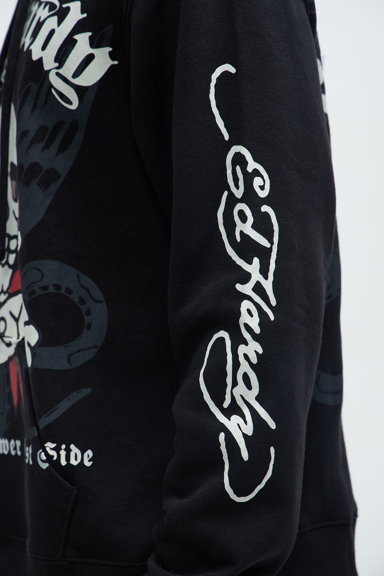 Ed Hardy Skull Glory Hoodie - Black