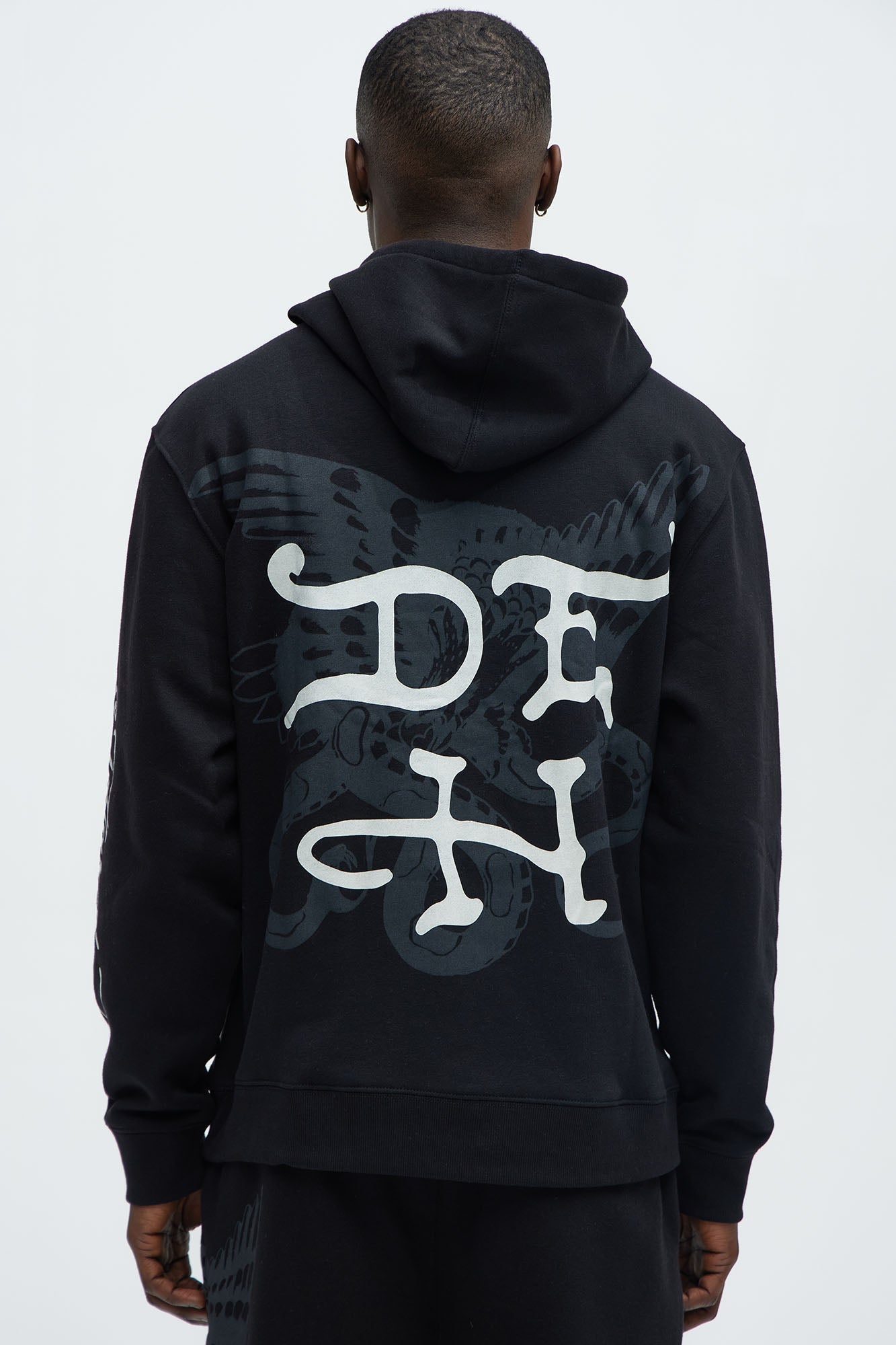 Ed Hardy Skull Glory Hoodie - Black