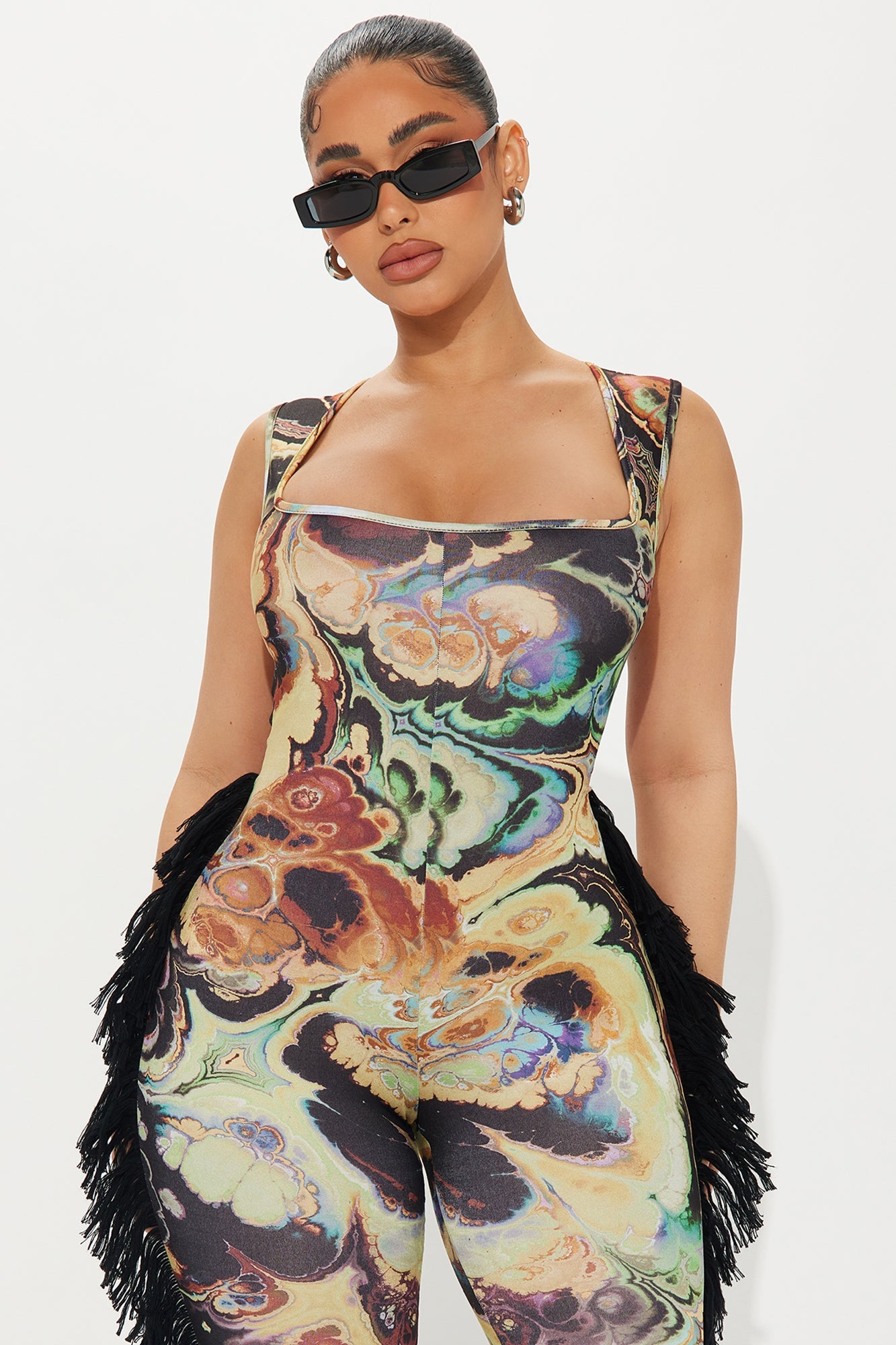 All At Once Jumpsuit - Black/combo