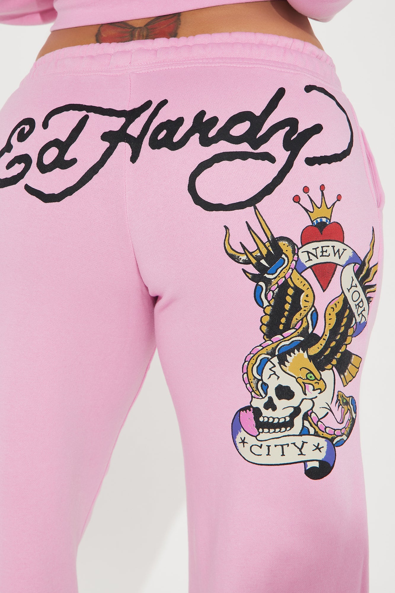 Ed Hardy New York Eagle Pant - Pink