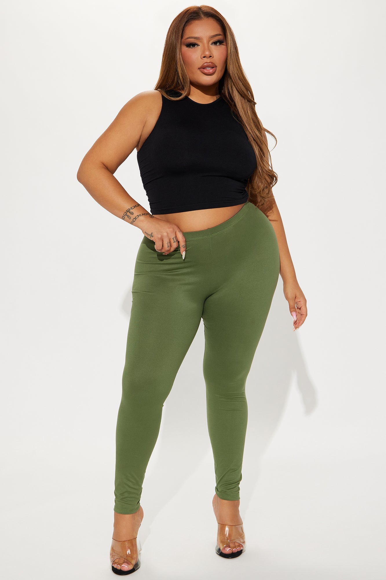 Almost Every Day Leggings - Olive