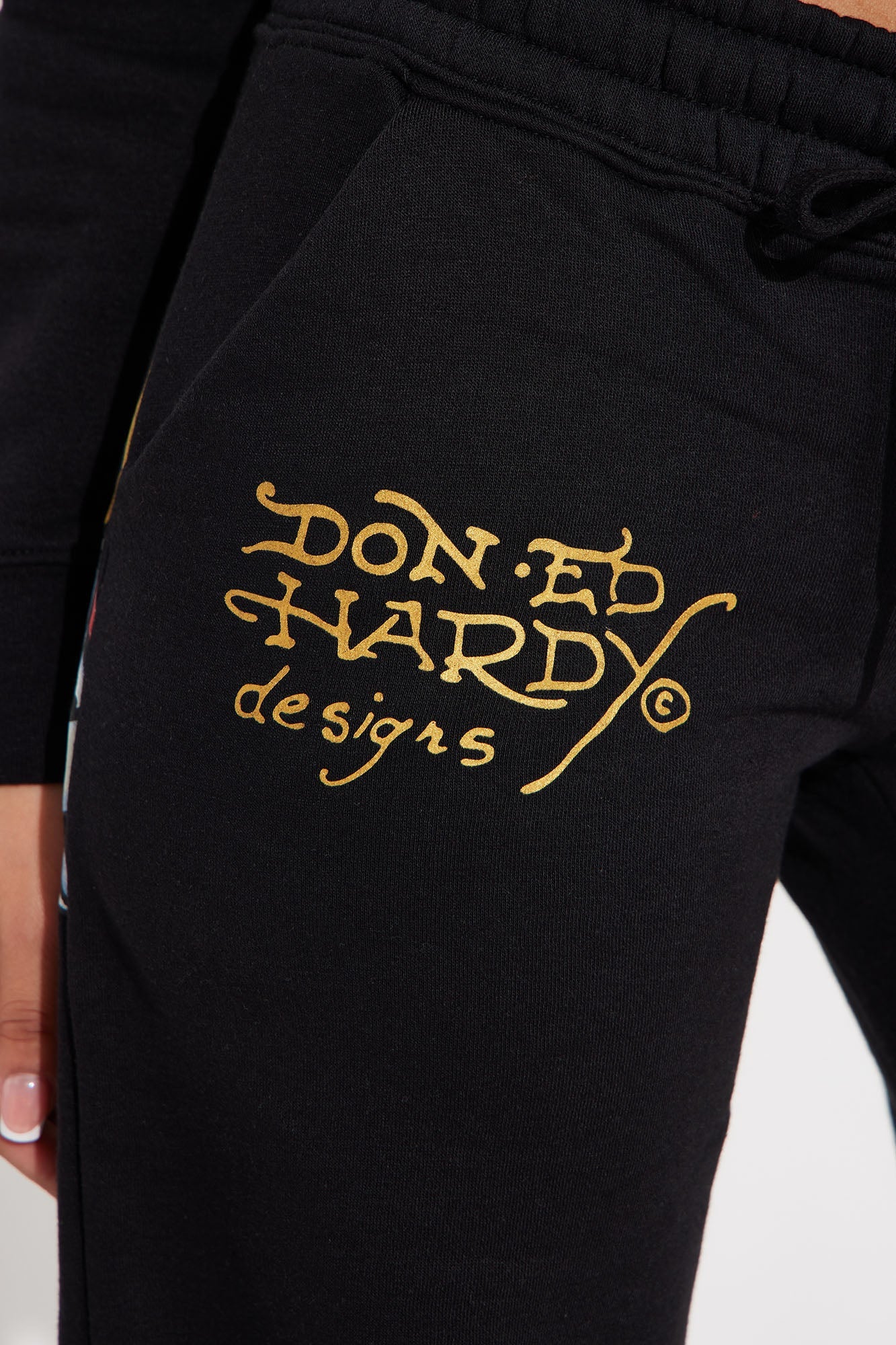 Ed Hardy Swallow Bird Sweatpant - Black