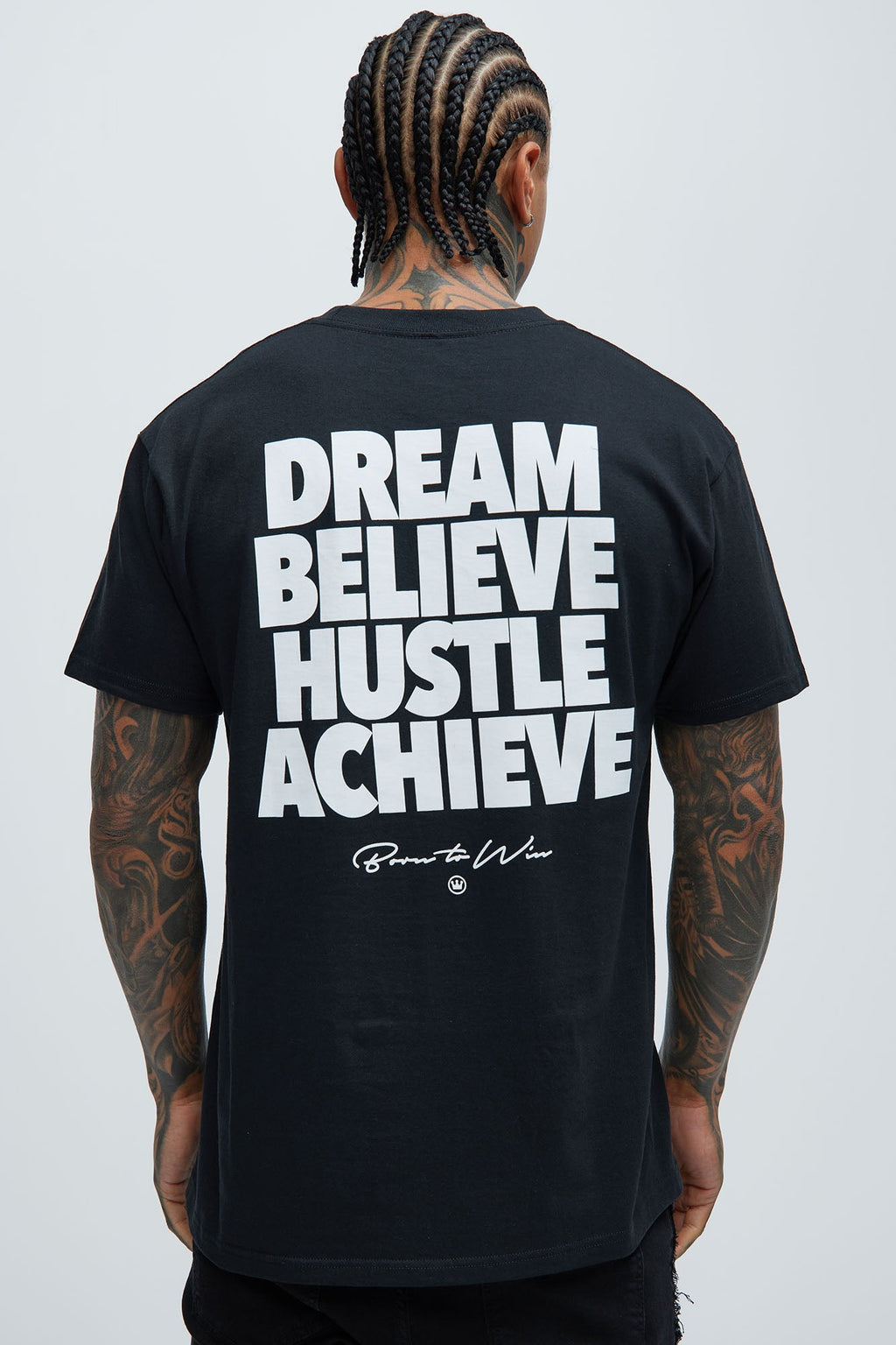 Born To Win Short Sleeve Tee - Black