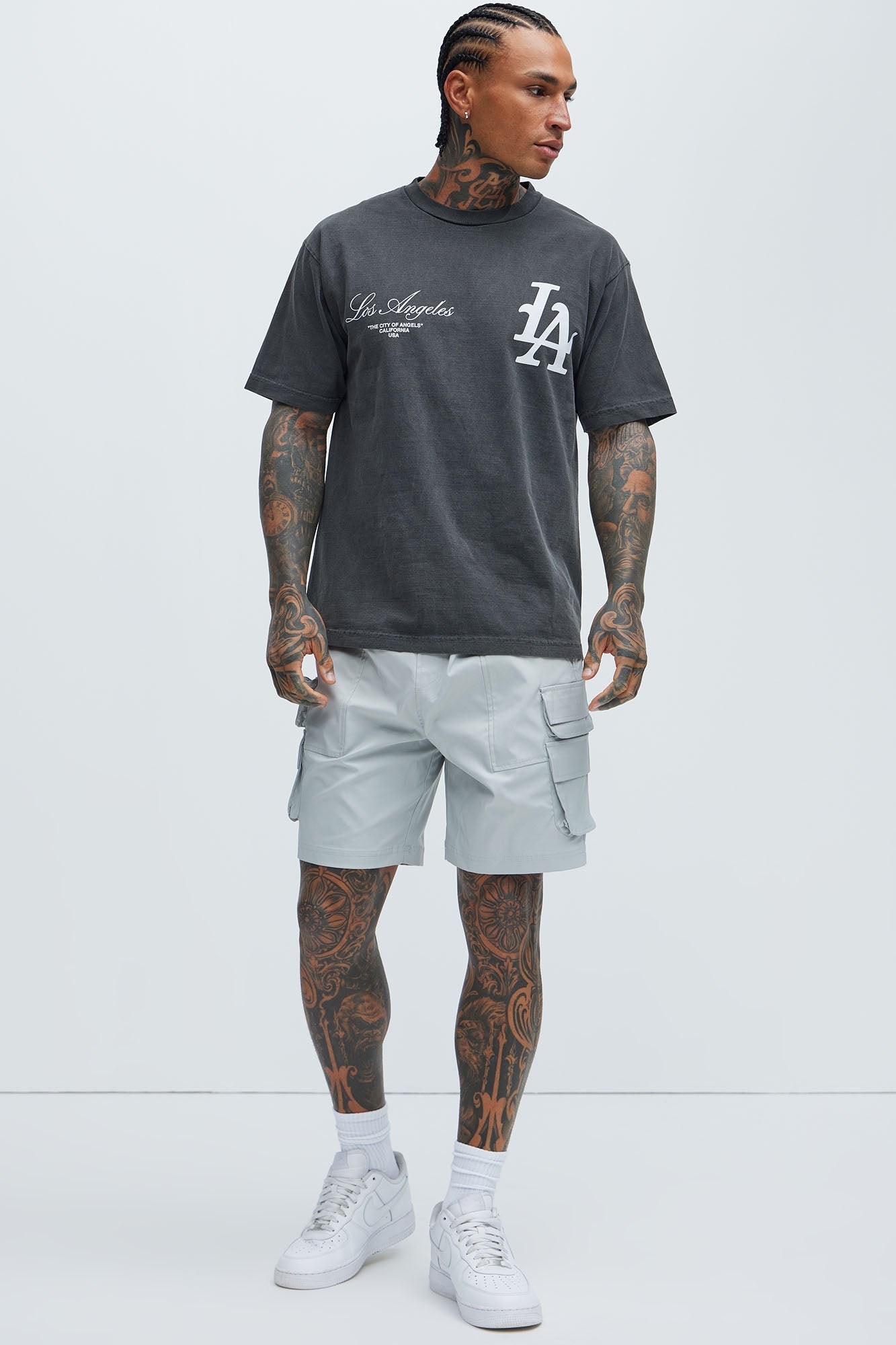 LA Stamp Short Sleeve Tee - Black