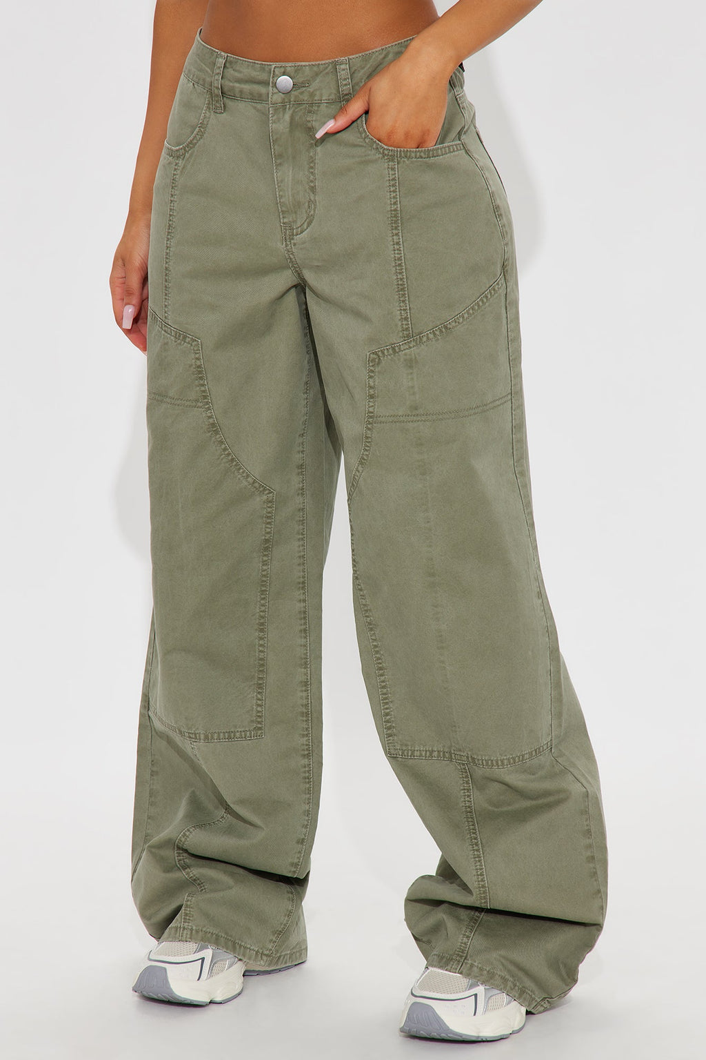 Megan Wide Leg Pant - Olive
