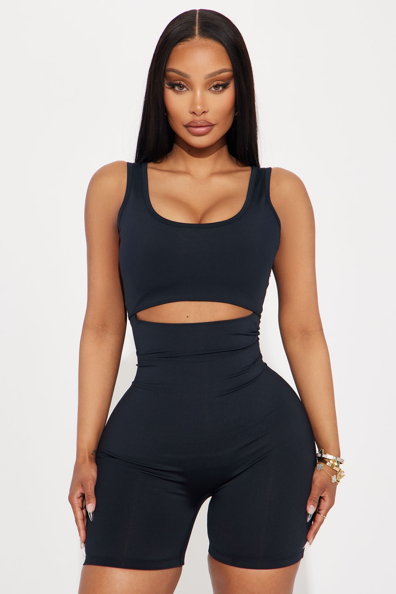 Fast Cycle Active Romper - Black