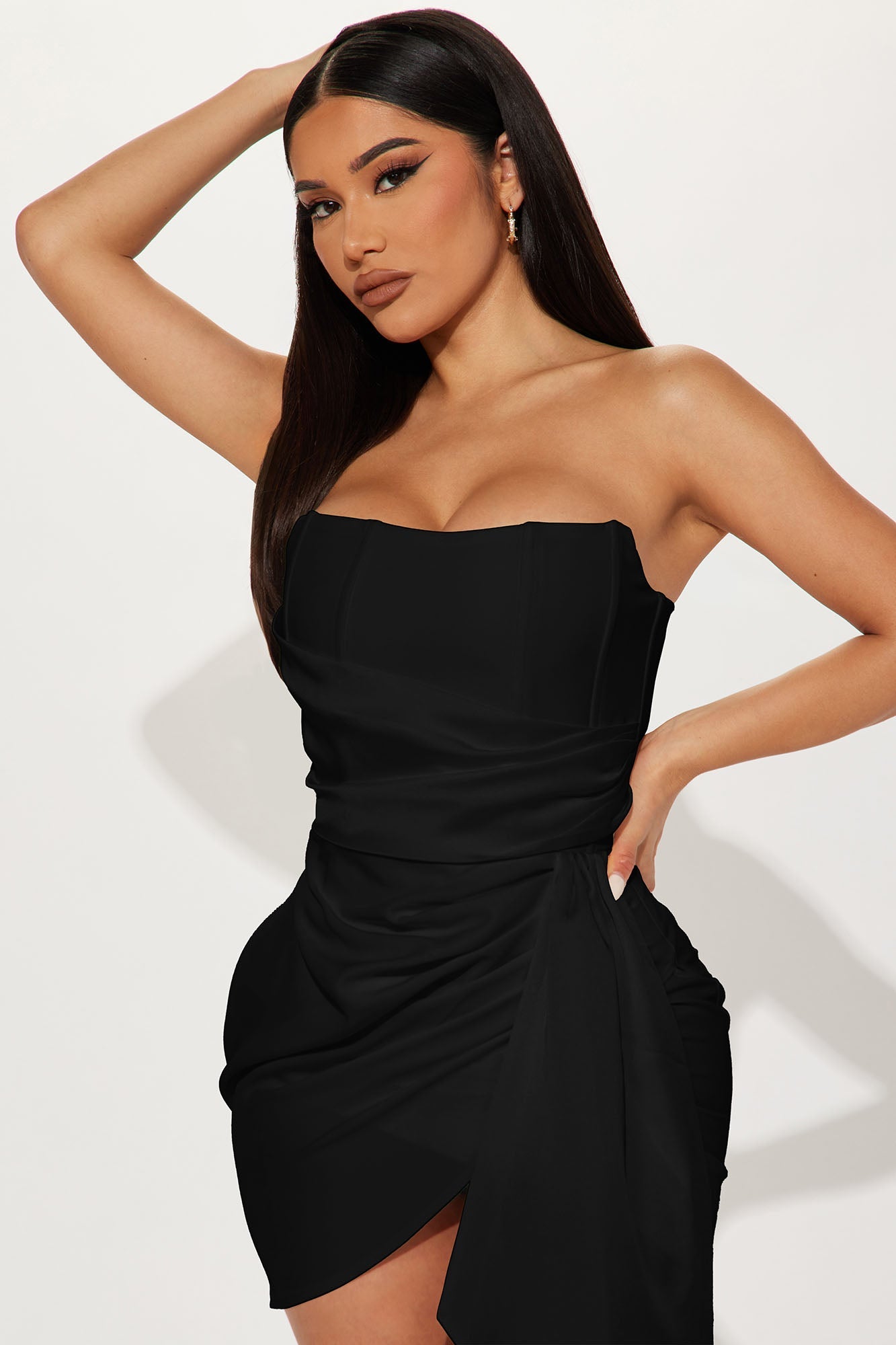 Evermore Elegance Mini Dress - Black