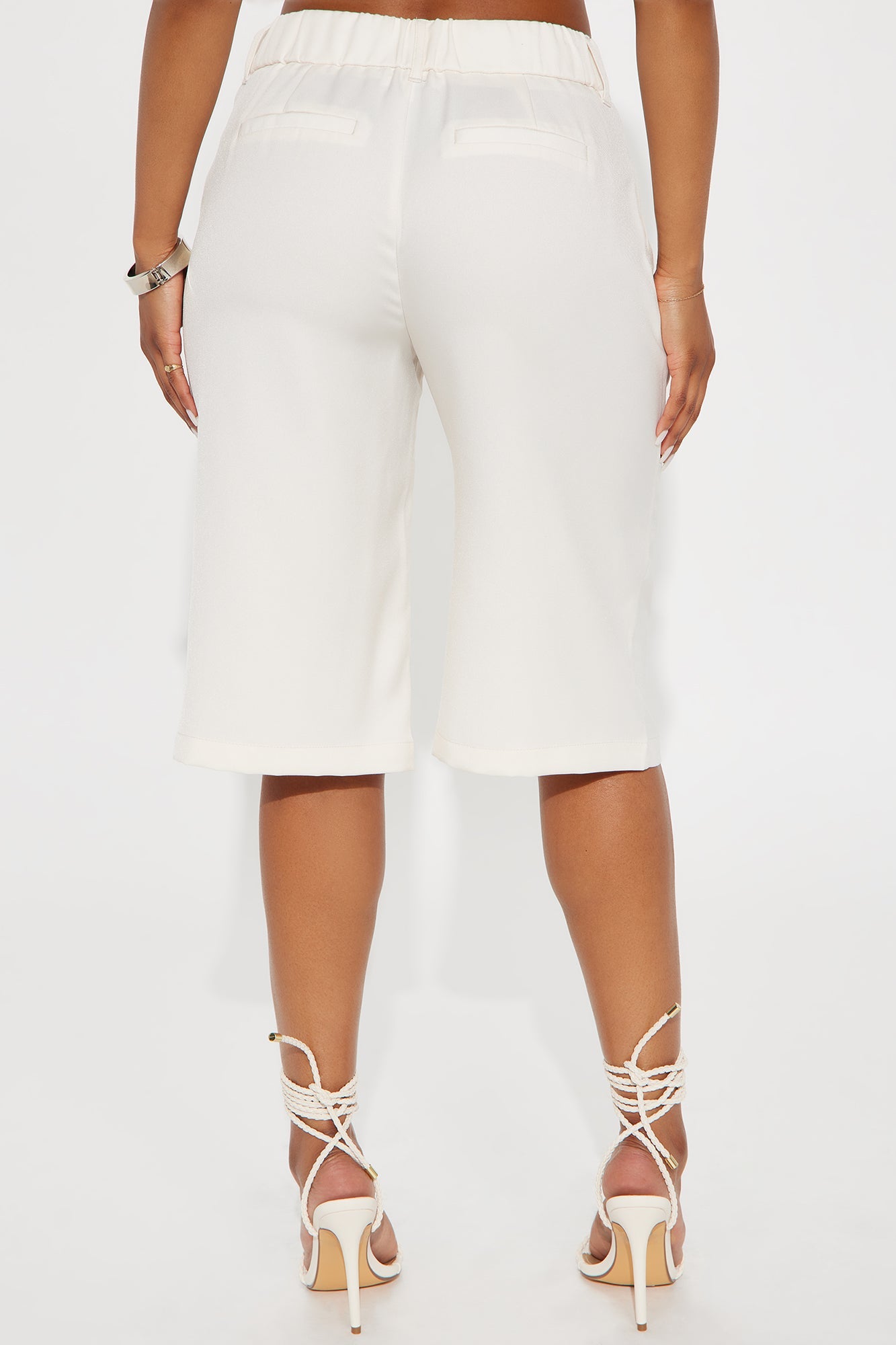 Georgina Trouser Bermuda Short - Cream