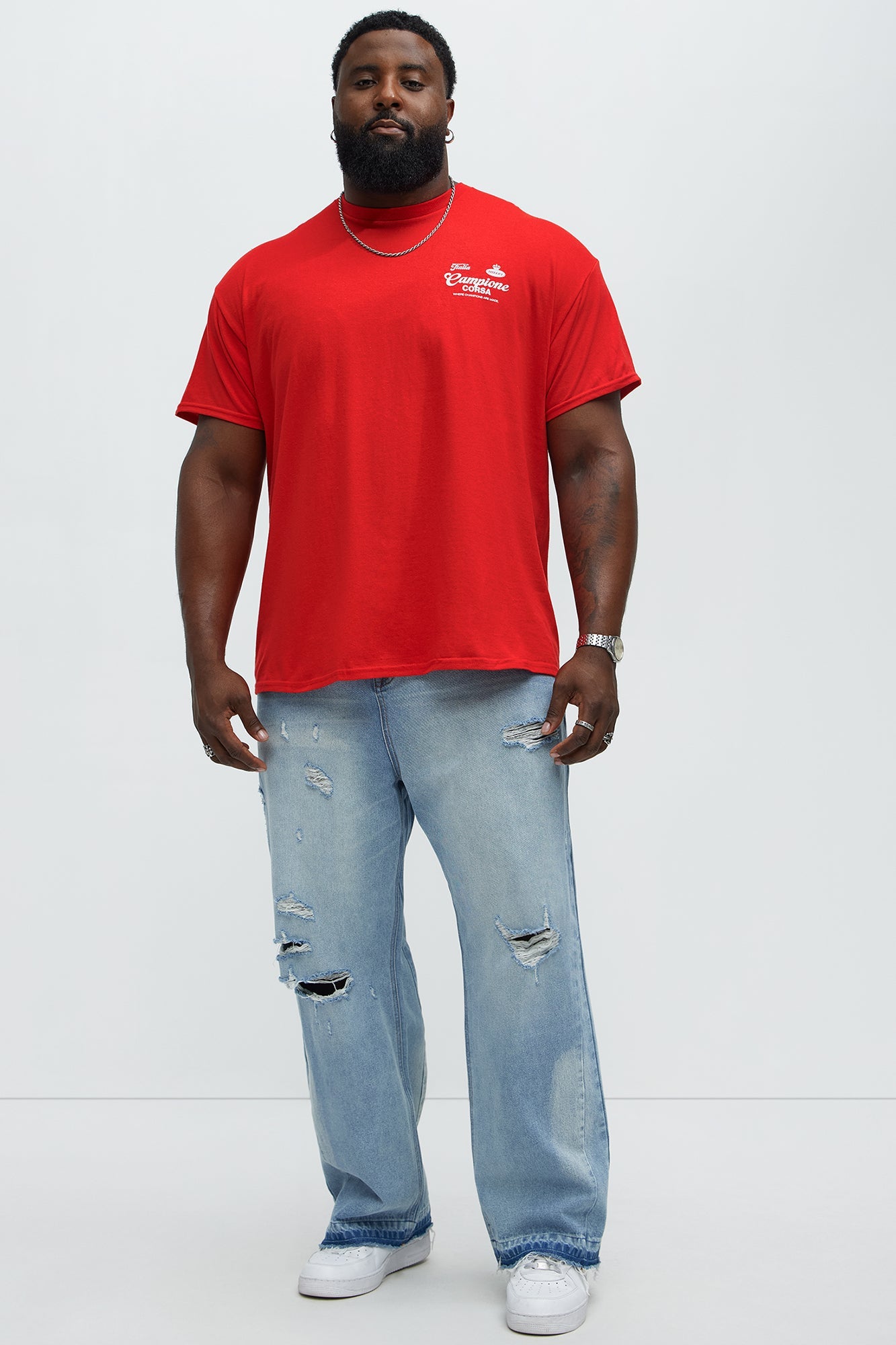 Campione Corsa Short Sleeve Tee - Red