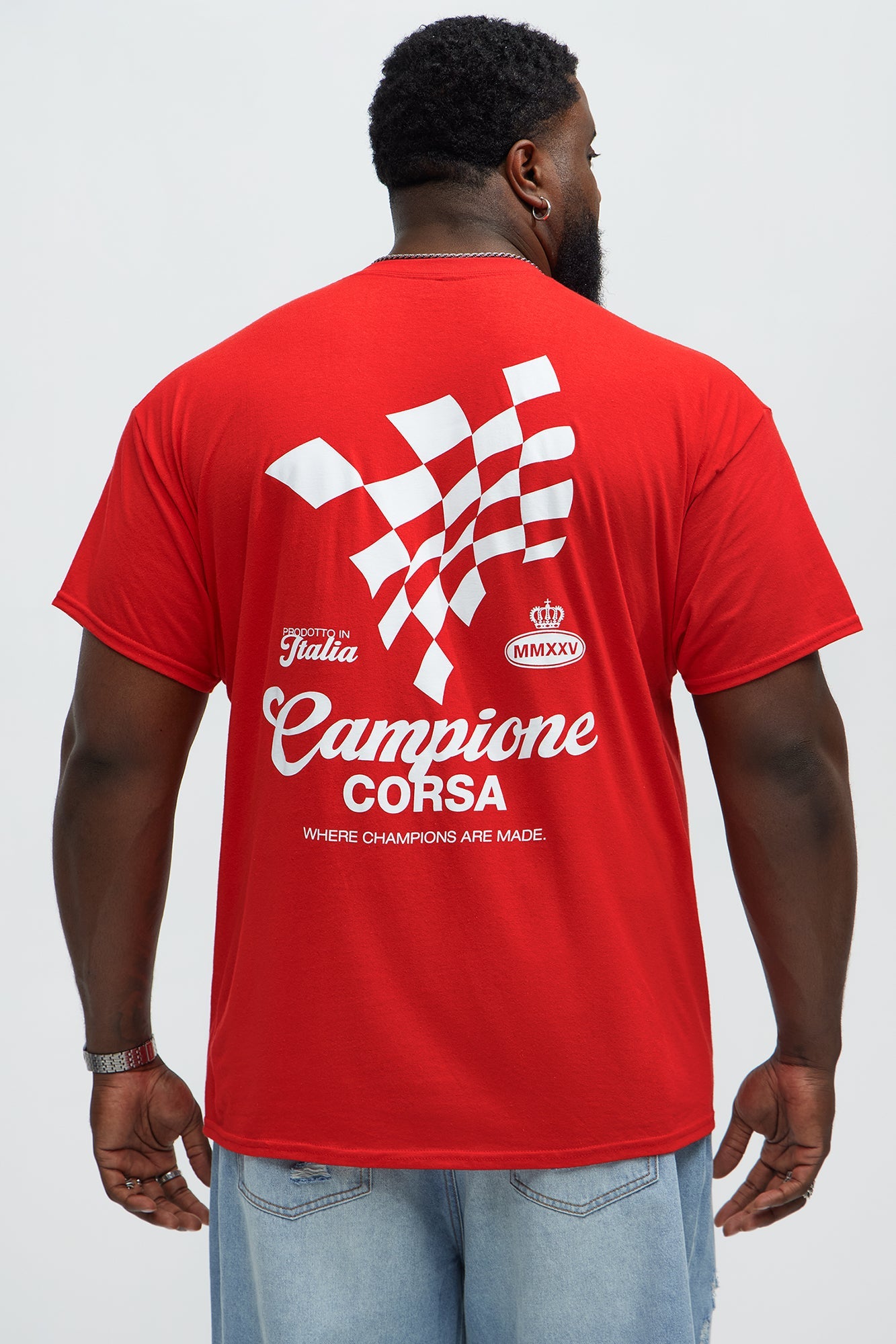 Campione Corsa Short Sleeve Tee - Red