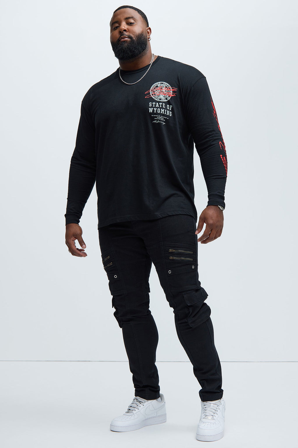 Johnny Vintage Skinny Cargo Jeans - Black