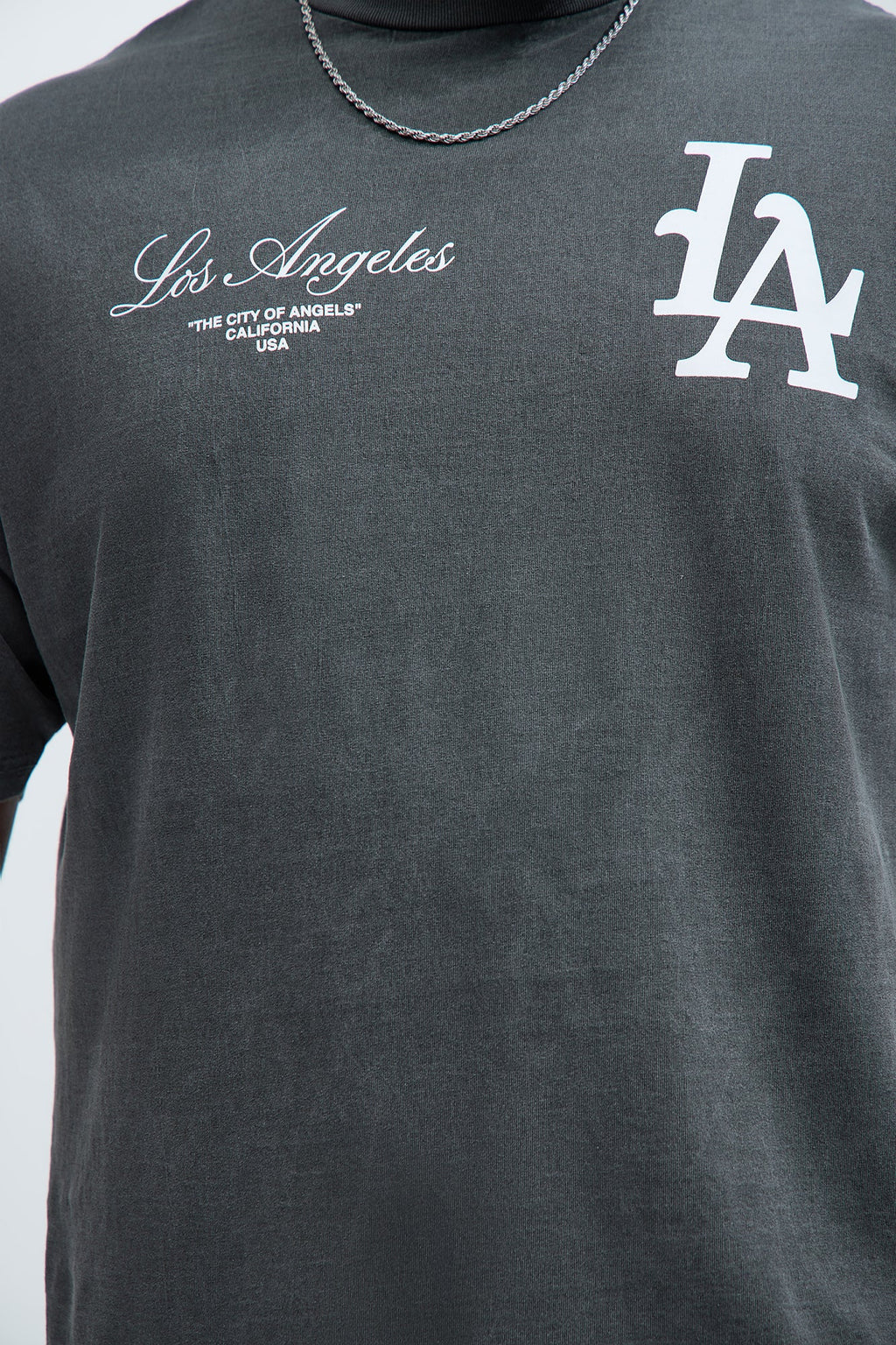 LA Stamp Short Sleeve Tee - Black