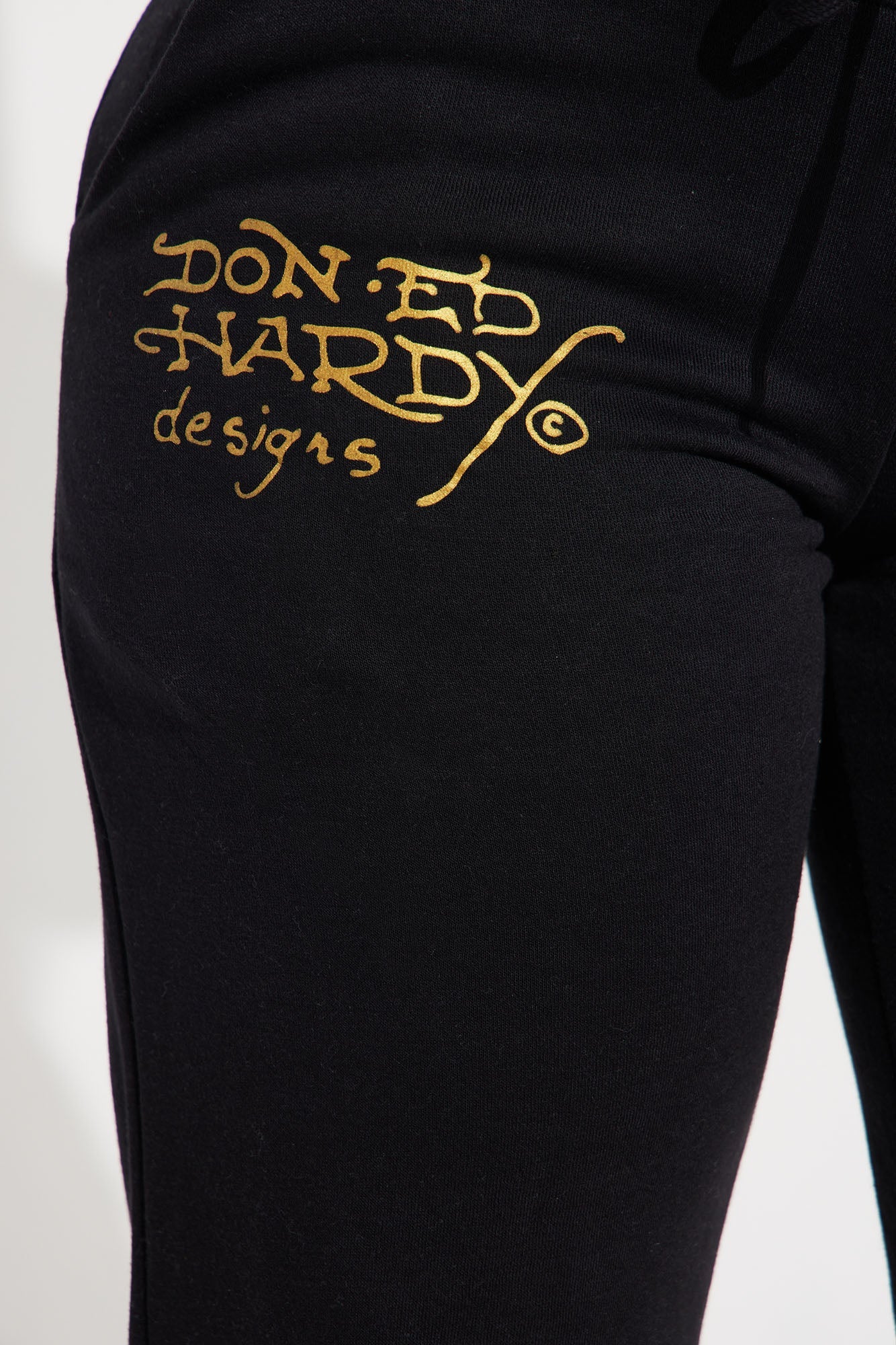 Ed Hardy Retro Tiger Zip Pant - Black