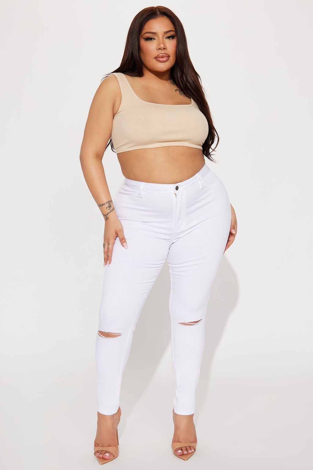 Tall Canopy Jeans - White
